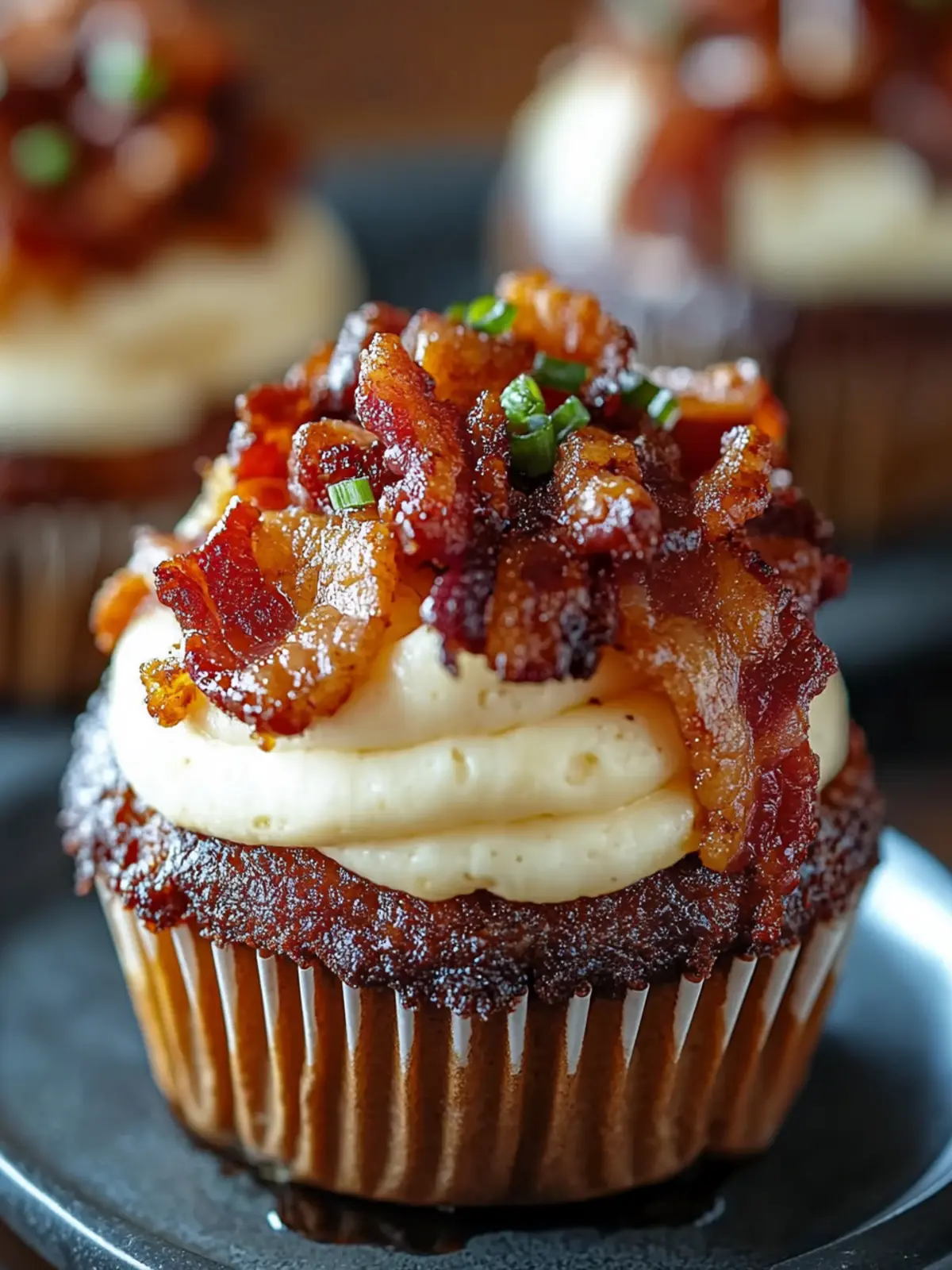 Räucher-Bourbon-BBQ-Rindfleisch-Speck-umwickelte Muffins erfreuen 5 Räucher-Bourbon-BBQ-Rindfleisch-Speck-umwickelte Fleischklötze-Muffins Freude