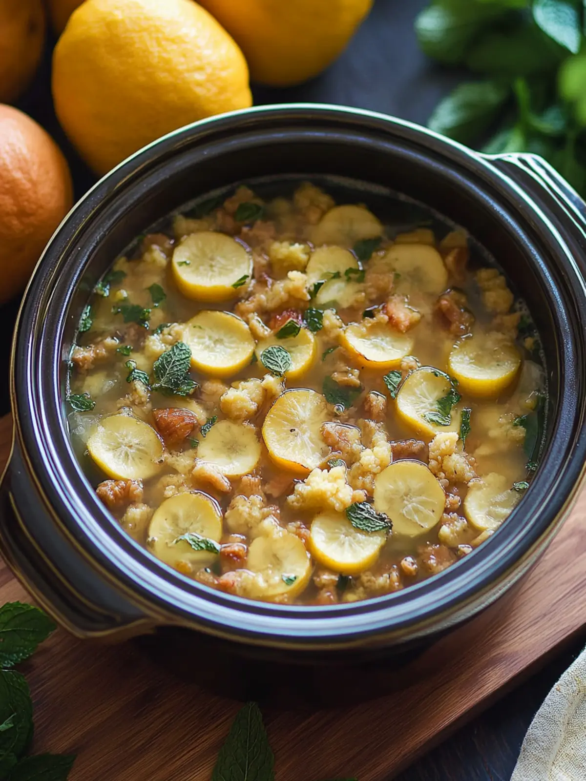 Crockpot Füllung mit frischen Kräutern für ein Festmahl 5 Crockpot Füllung