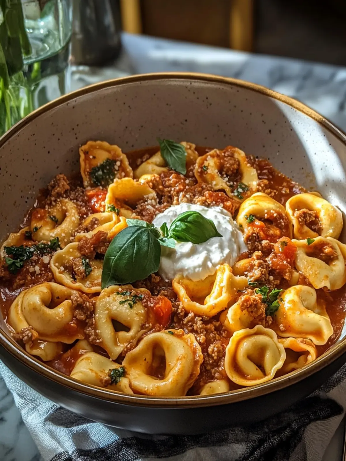 Schnelle Tortellini mit Fleischsauce – Der Hit fürs Familienessen 2 Tortellini mit Fleischsauce