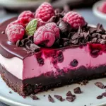 Genießen Sie dekadenten dunklen Schokoladen-Himbeer-Käsekuchen einfach 41 Genießen Sie dekadenten dunklen Schokoladen-Himbeer-Käsekuchen