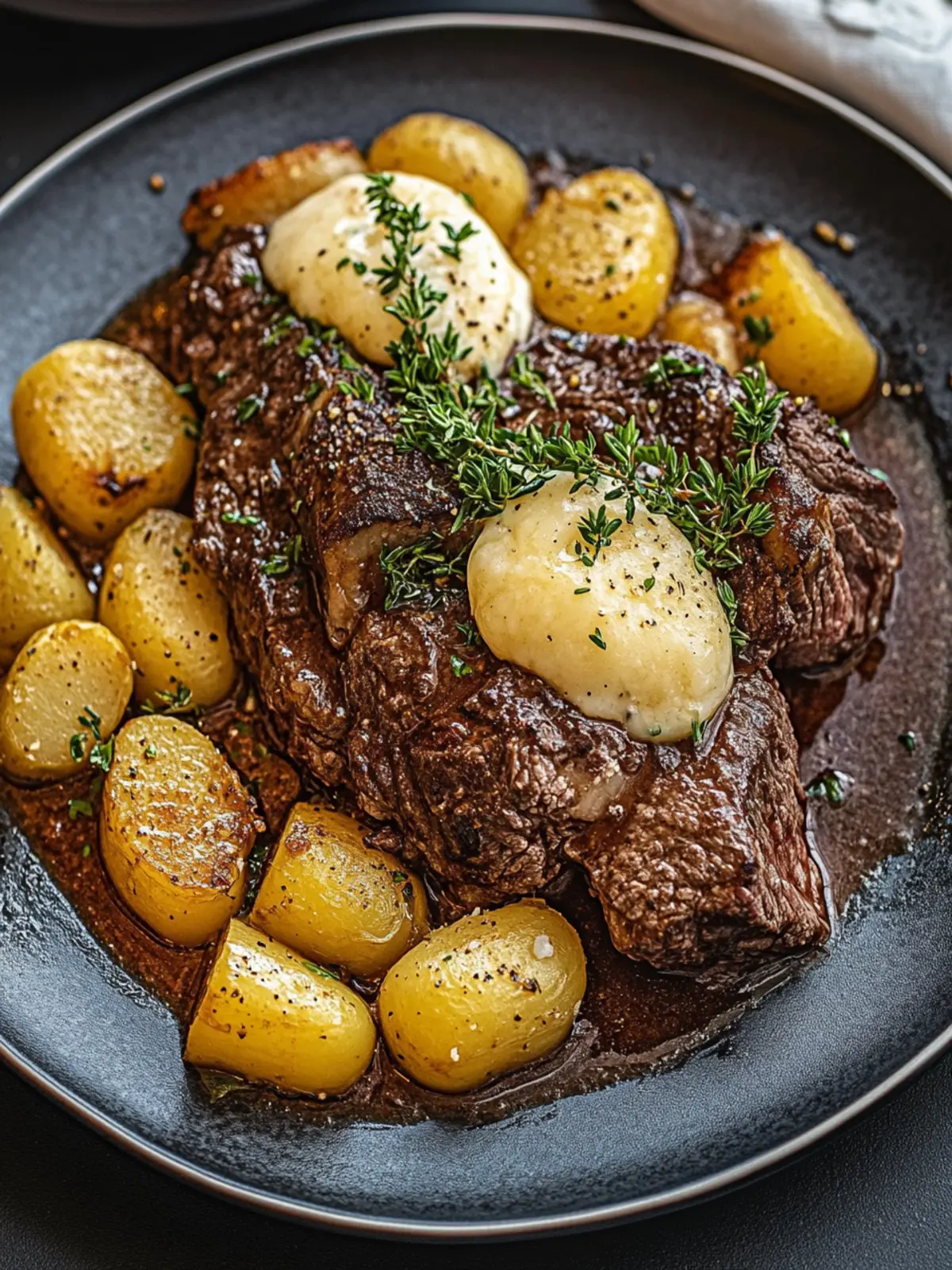 Crockpot Geladene Steak und Kartoffel Auflauf für Gemütliche Abende 2 Crockpot Geladene Steak und Kartoffel Auflauf