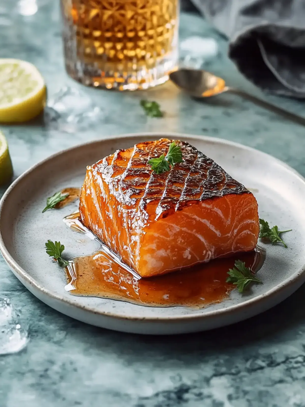 Einfache gebackene Bourbon-Glasierte Lachsforelle für jeden Abend 3 Einfache gebackene Bourbon-Glasierte Lachsforelle