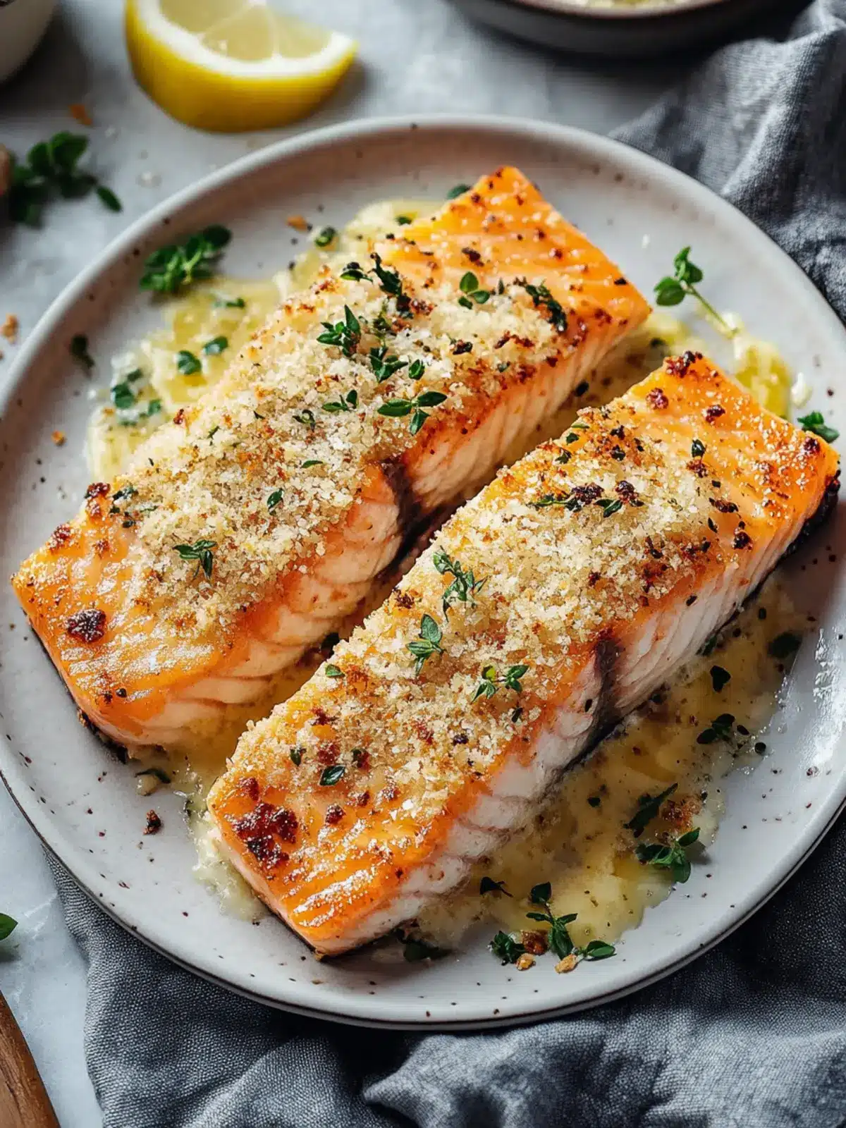 Knusprig Parmesan Panierte Gebackene Lachs für Gourmet-Abende 2 Knusprig Parmesan Panierte Gebackene Lachs