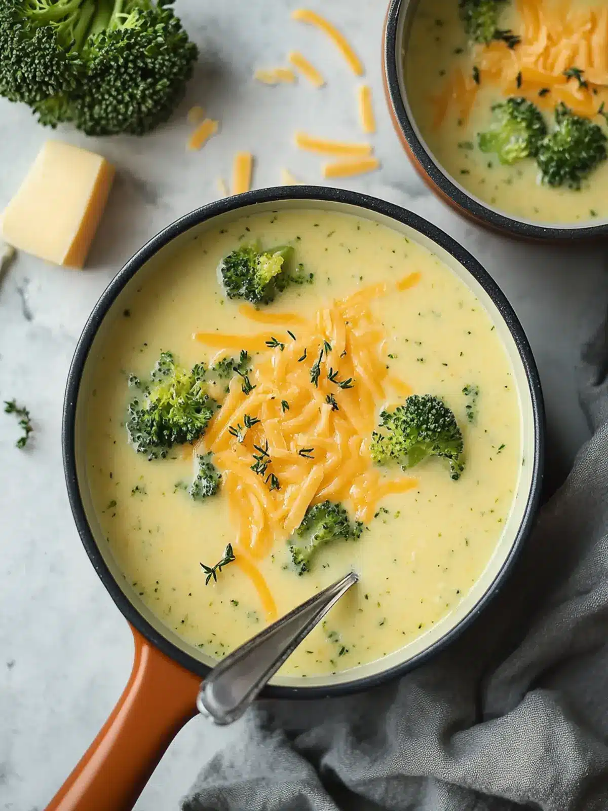 Hohe Protein Brokkoli Cheddar Suppe – Cremiger Genuss für dich 3 Hoher Protein Brokkoli Cheddar Suppe