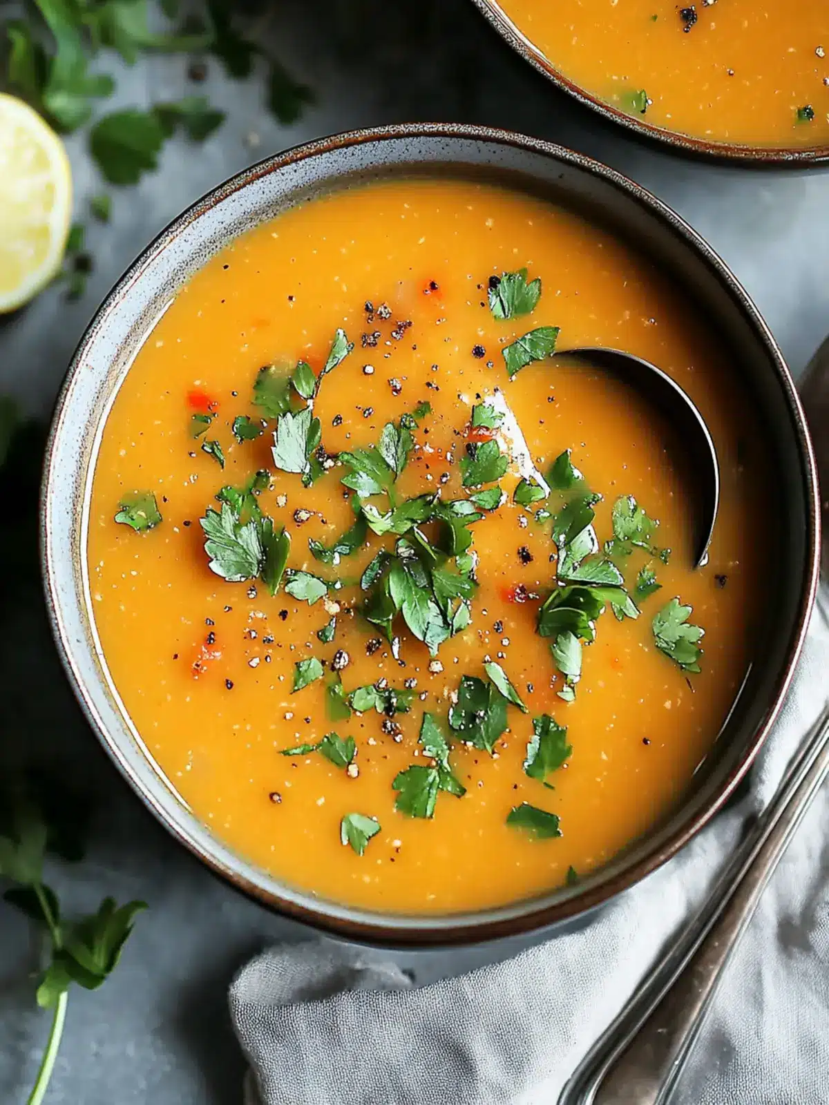 Herzhafte und geschmackvolle rote Linsensuppe – Detox für die Seele 5 Herzhafte und geschmackvolle rote Linsensuppe Rezept