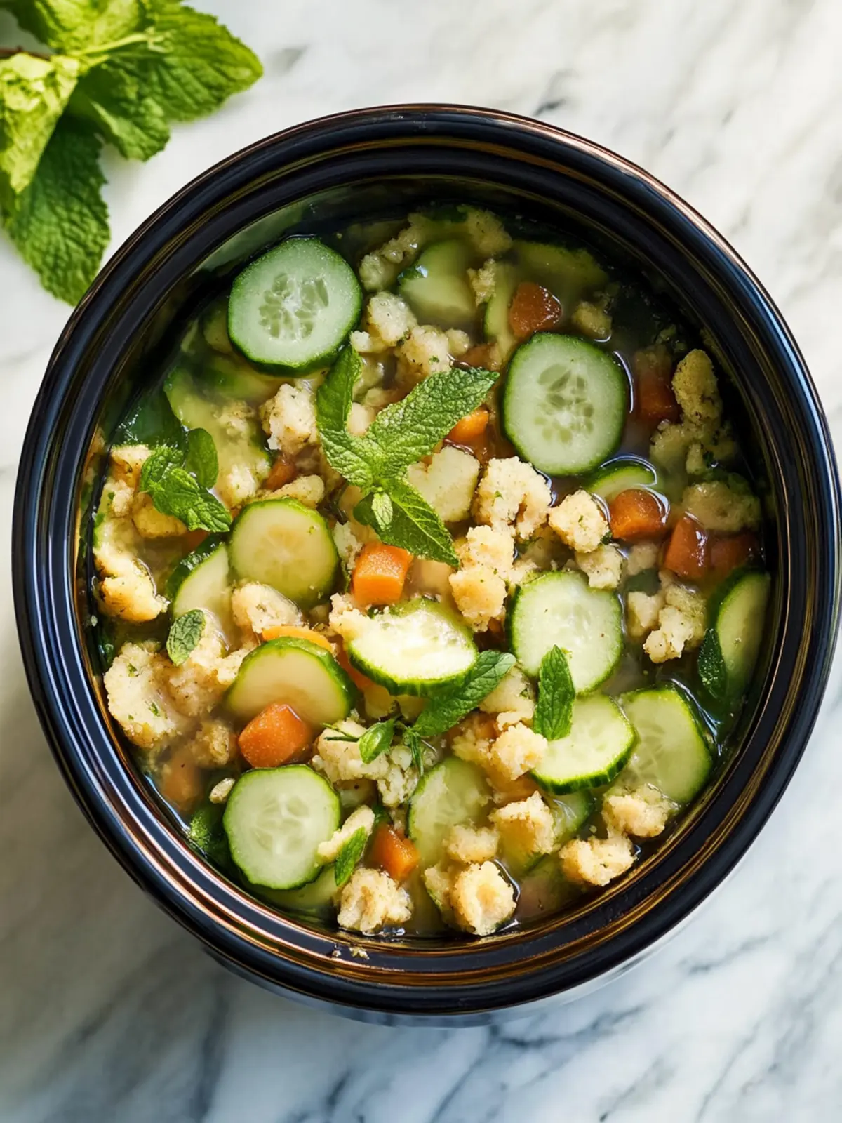 Crockpot Füllung mit frischen Kräutern für ein Festmahl 4 Crockpot Füllung