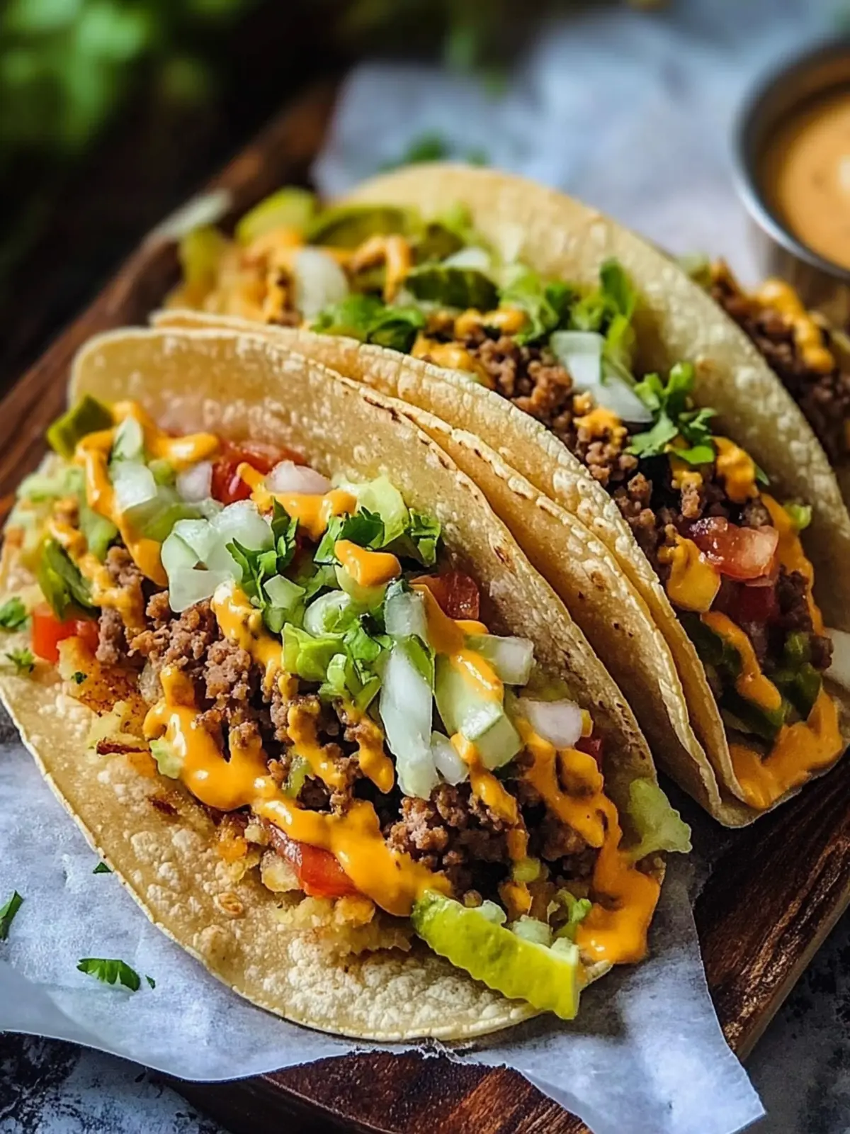 Smash Burger Tacos: Schnelle und köstliche Fusion für jeden Anlass 4 Smash Burger Tacos