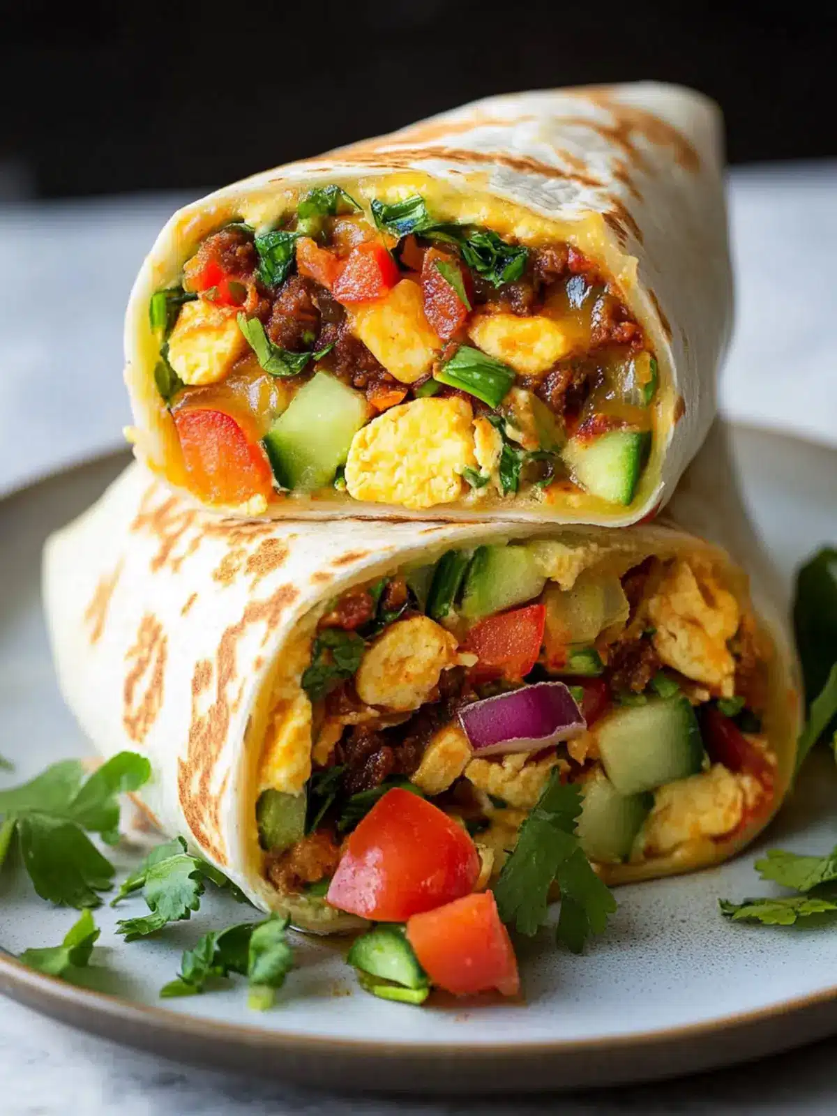 Frühstücks-Burrito: Herzhaft und voller variabler Füllungen 3 Frühstücks-Burrito