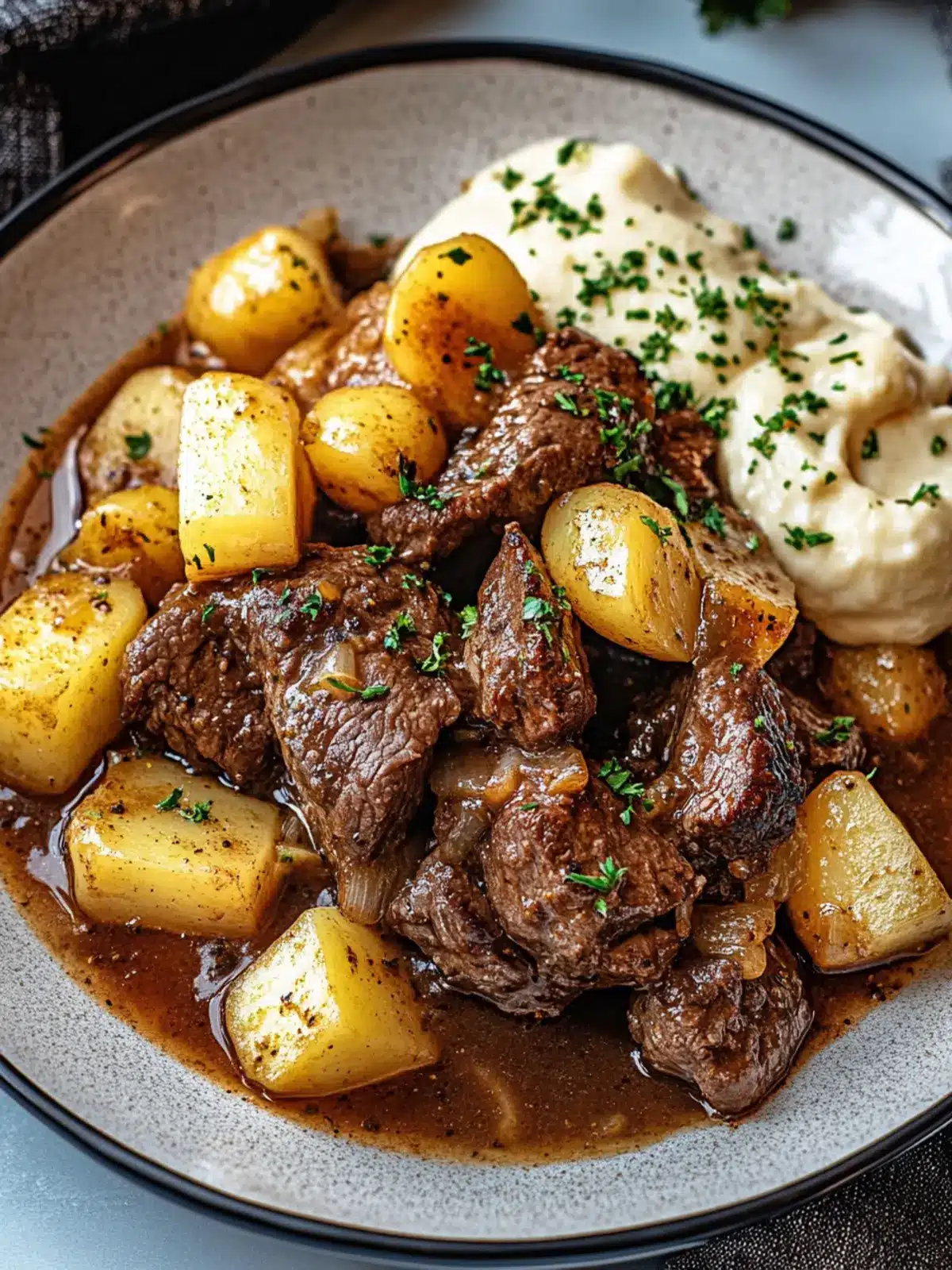 Crockpot Geladene Steak und Kartoffel Auflauf für Gemütliche Abende 5 Crockpot Geladene Steak und Kartoffel Auflauf