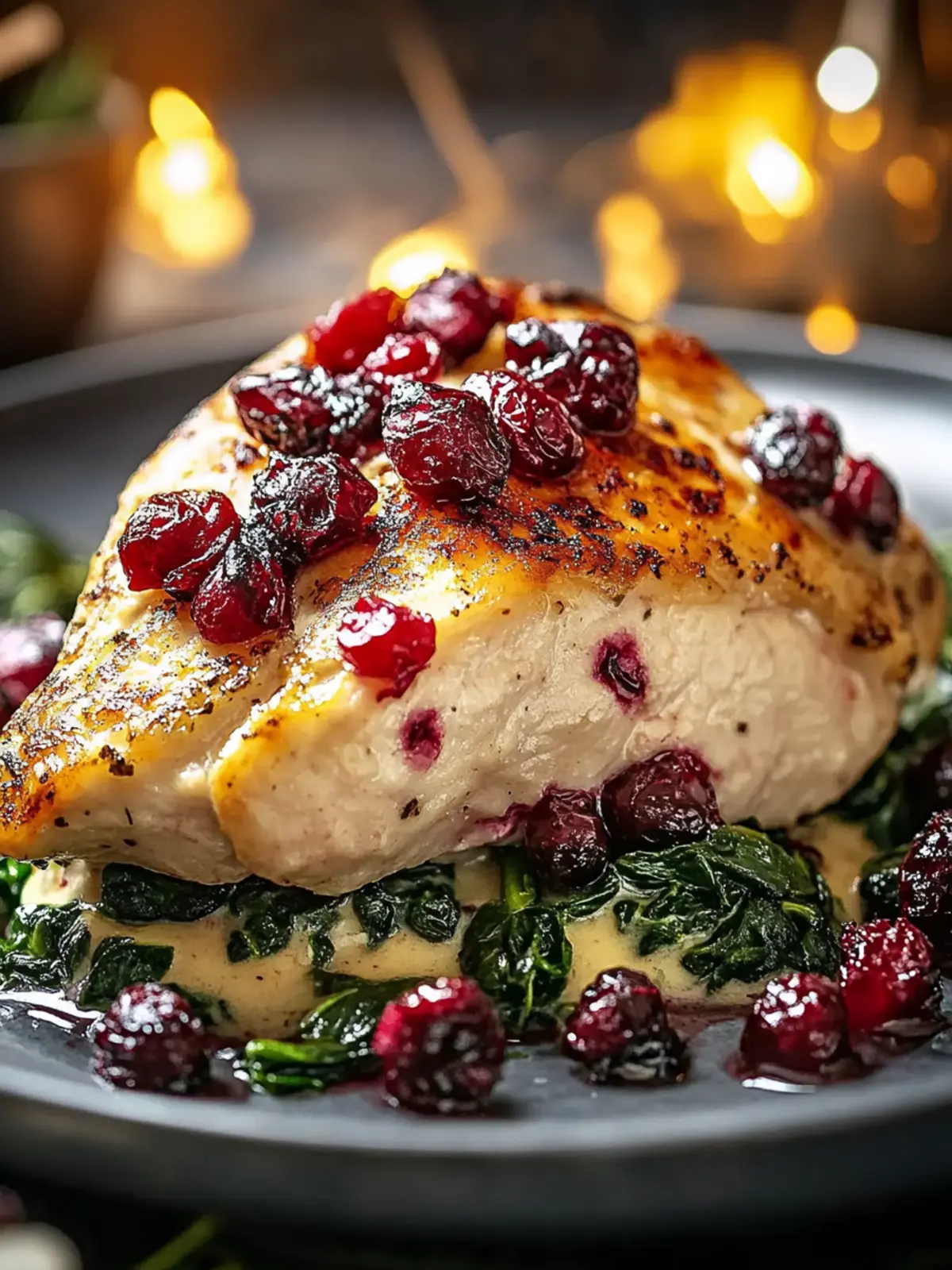 Unwiderstehliche Cranberry- und Spinatgefüllte Hühnerbrust für jeden Anlass 2 Unwiderstehliche Cranberry- und Spinatgefüllte Hühnerbrust