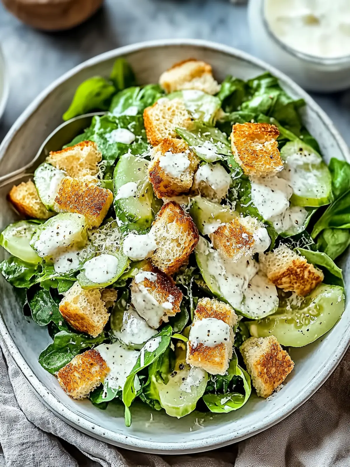 Gurken-Caesar-Salat: Erfrischende Neuinterpretation für den Sommer 3 Gurken-Caesar-Salat: Eine erfrischende Neuinterpretation der Tradition