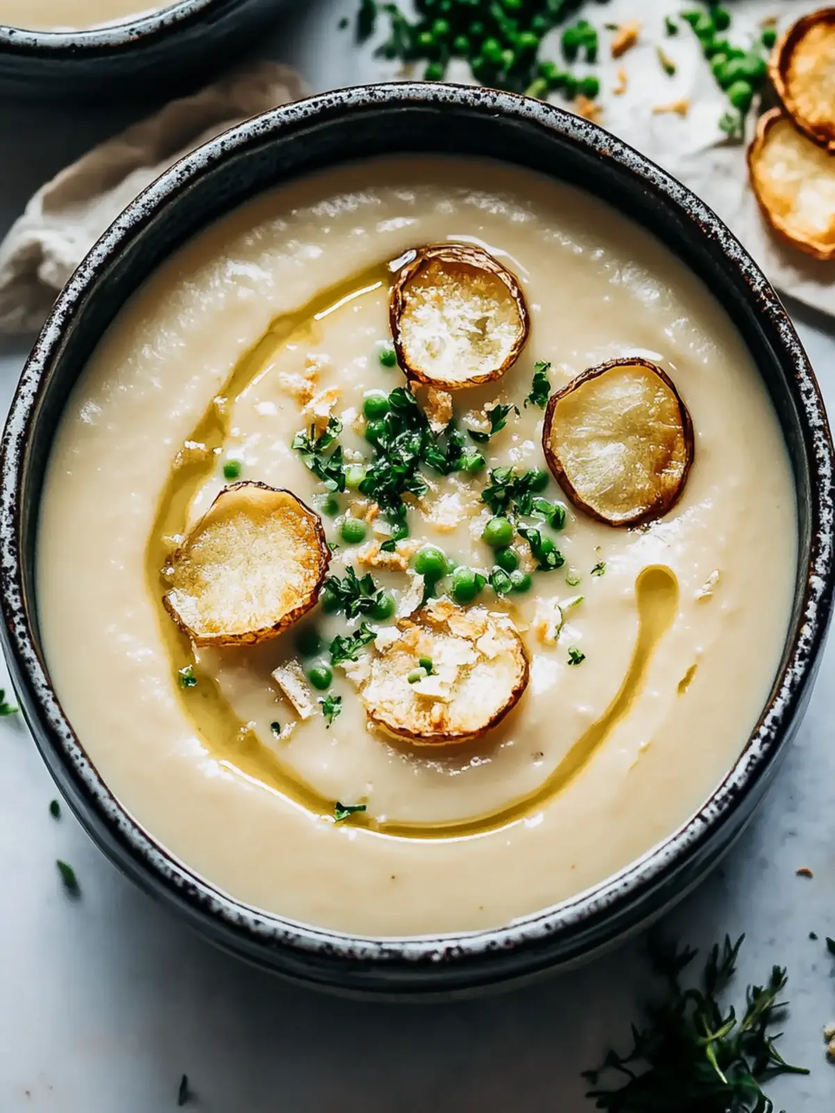 Cremige Knoblauchkartoffelsuppe: Dein neuer Lieblingsheld 5 Cremige Knoblauchkartoffelsuppe: Die ultimative Wohlfühlschüssel, die Sie immer wieder zubereiten werden