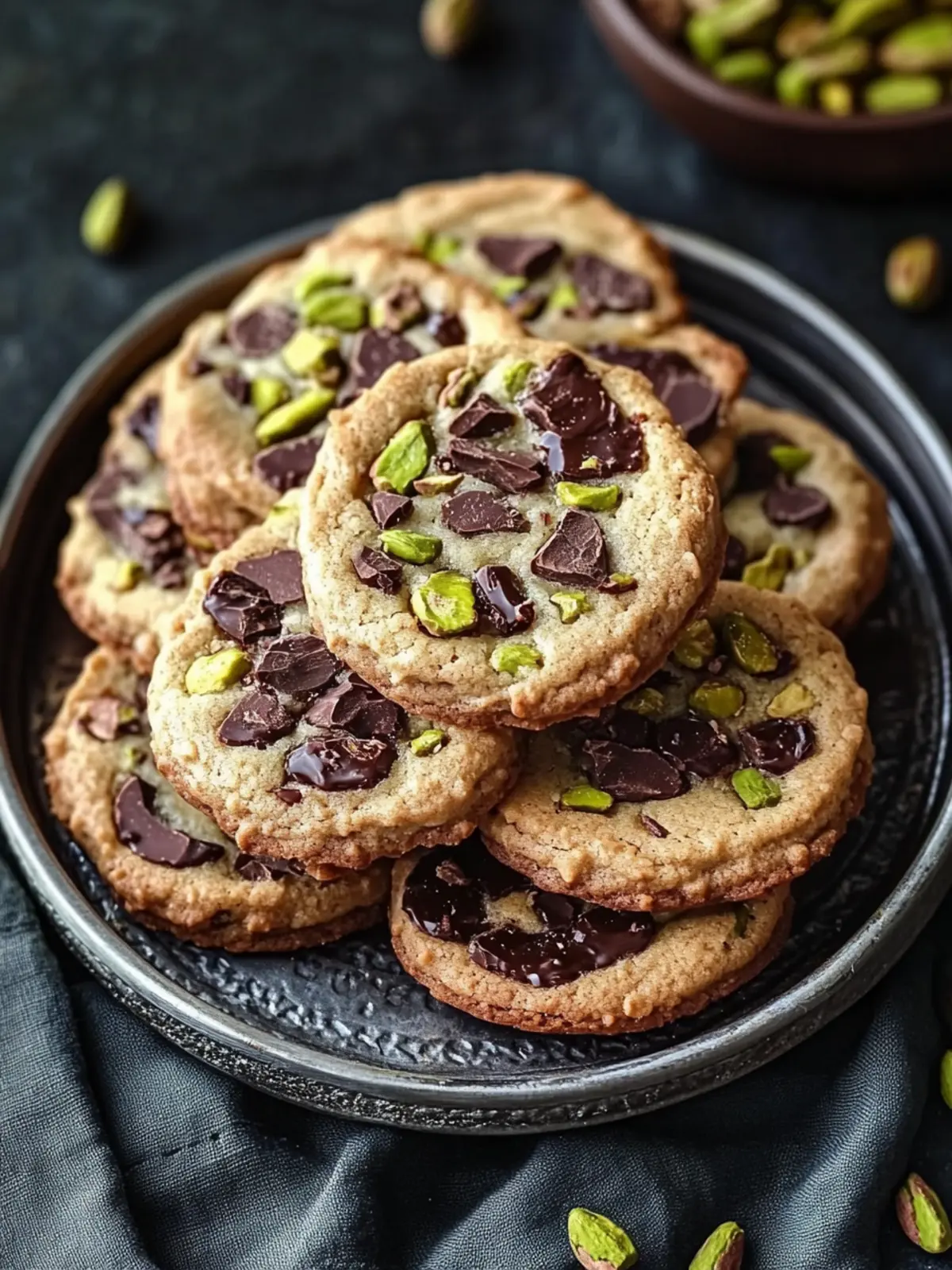 Pistaziencreme-Schokoladenstückchen-Kekse, die du lieben wirst 2 Pistaziencreme-Schokoladenstückchen-Kekse, die du täglich verlangen wirst