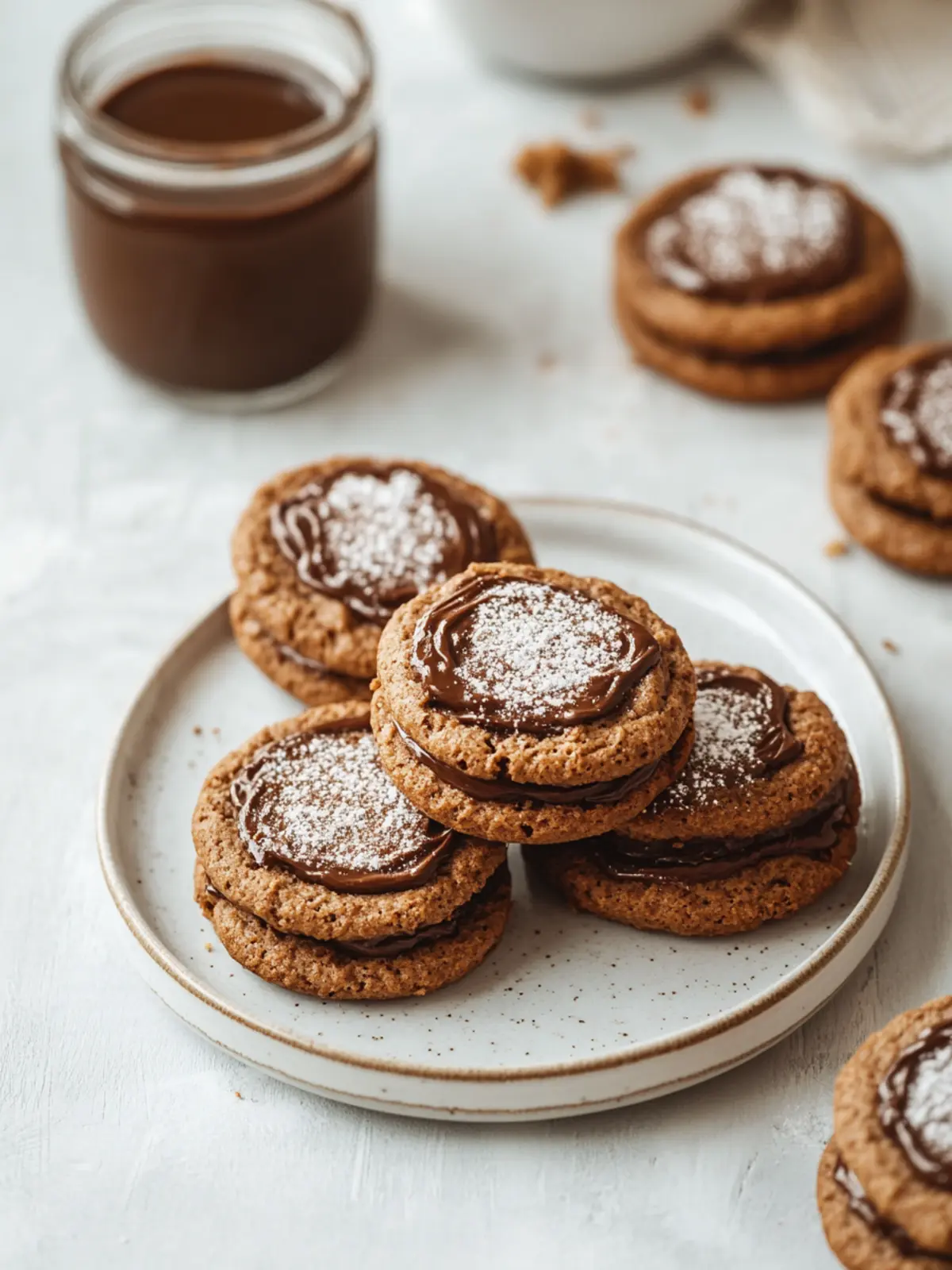 Unwiderstehliche Nutella-Kekse mit weichem Kern in Minuten 5 Unwiderstehliche Nutella-Kekse mit weichem Kern in Minuten