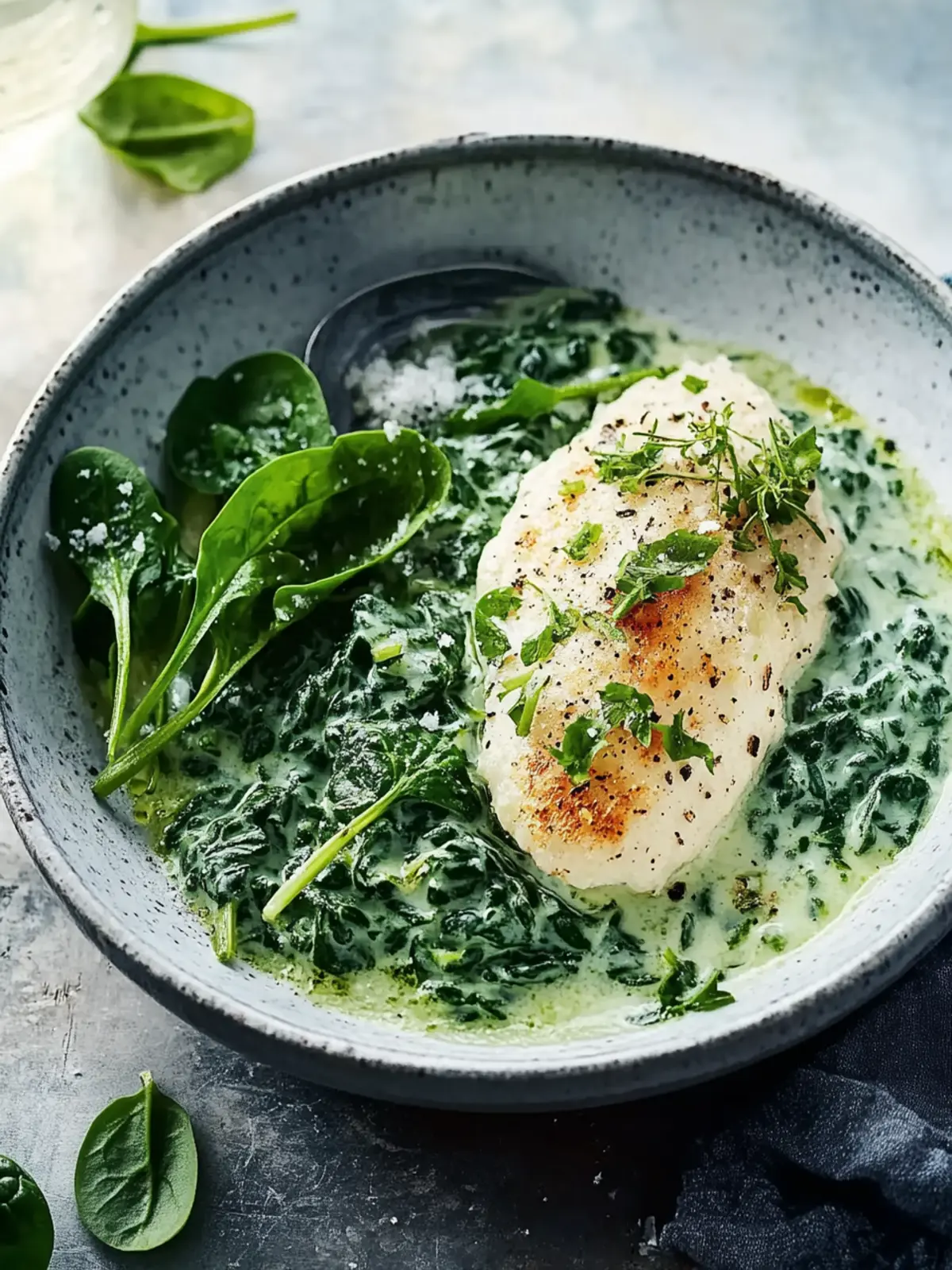 Cremiges Spinat-Hühnchen für schnelle Genussmomente 3 Cremiges Spinat-Hühnchen