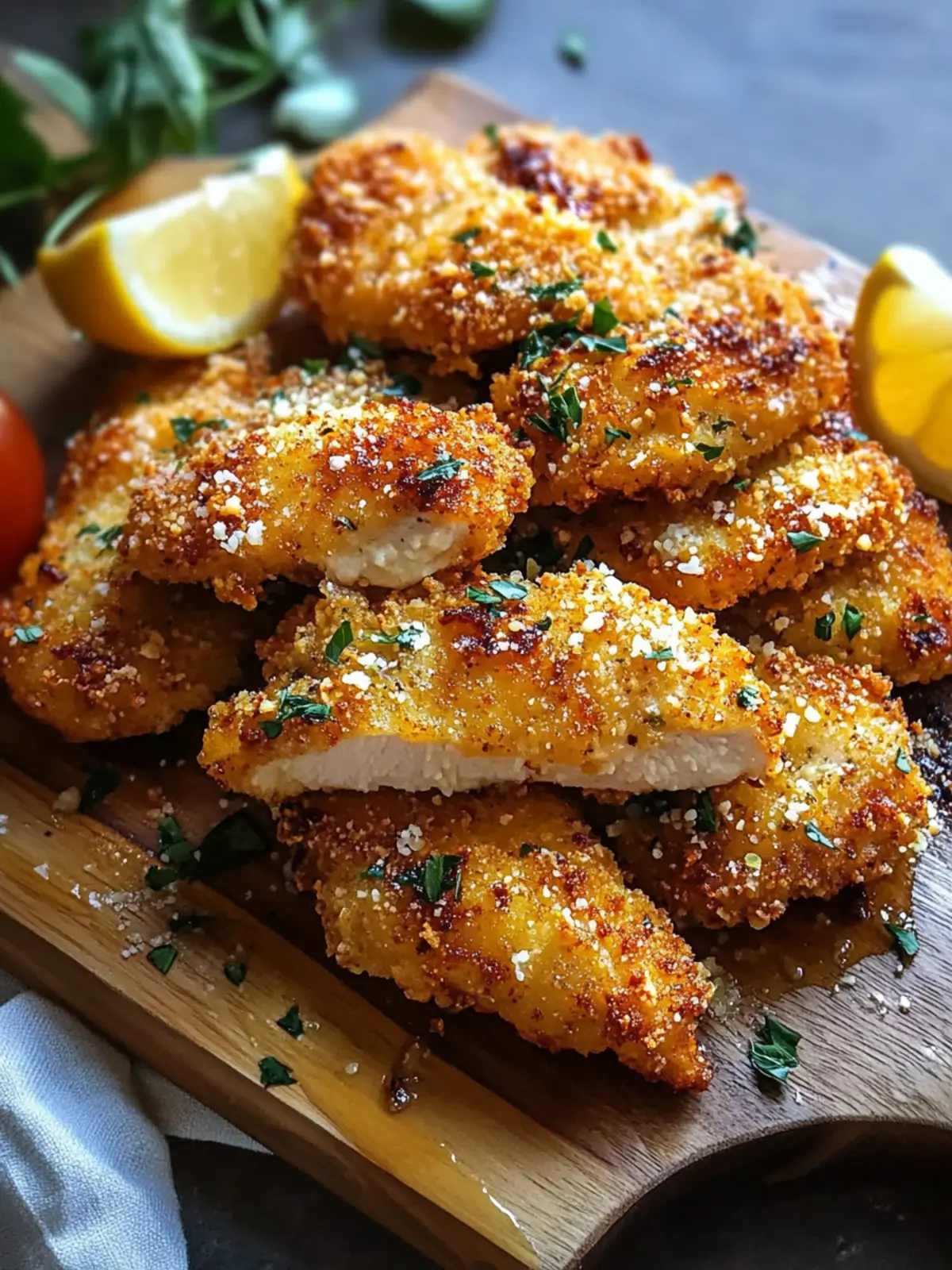 Knuspriges Parmesan-Knoblauch-Hähnchen vom Blech – Genuss für alle! 3 Crispy Parmesan Garlic Chicken from the Sheet – Pure Enjoyment