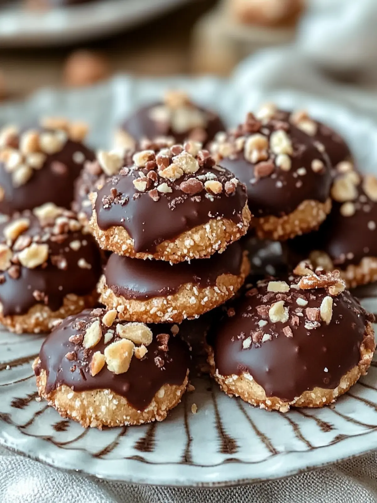 Schokoladen-Haselnusskekse mit Nougat – Himmlisch lecker! 5 Schokoladen-Haselnußkekse mit Nougat und Schokolade