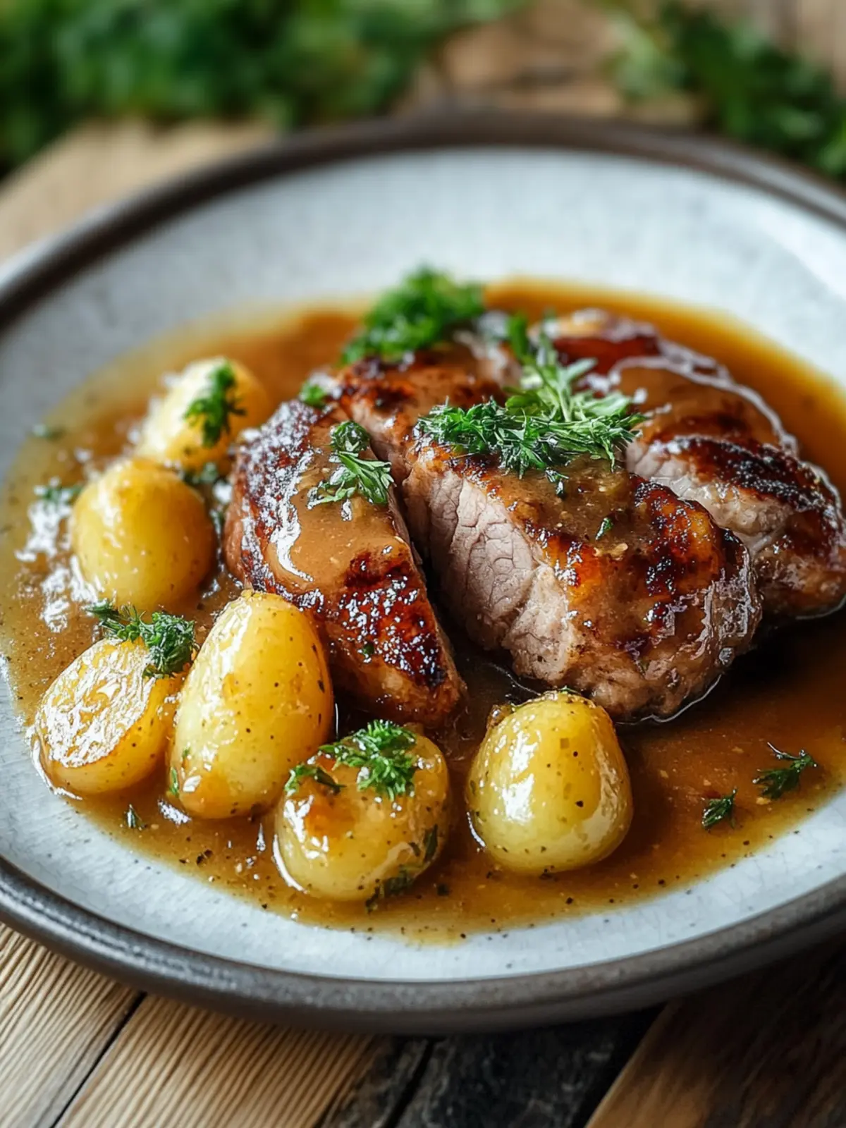 Herzhafter Hackbraten mit cremigen Kartoffeln für Wohlfühlmomente 3 Herzhafter Hackbraten mit cremigen Kartoffeln in Sahnesauce