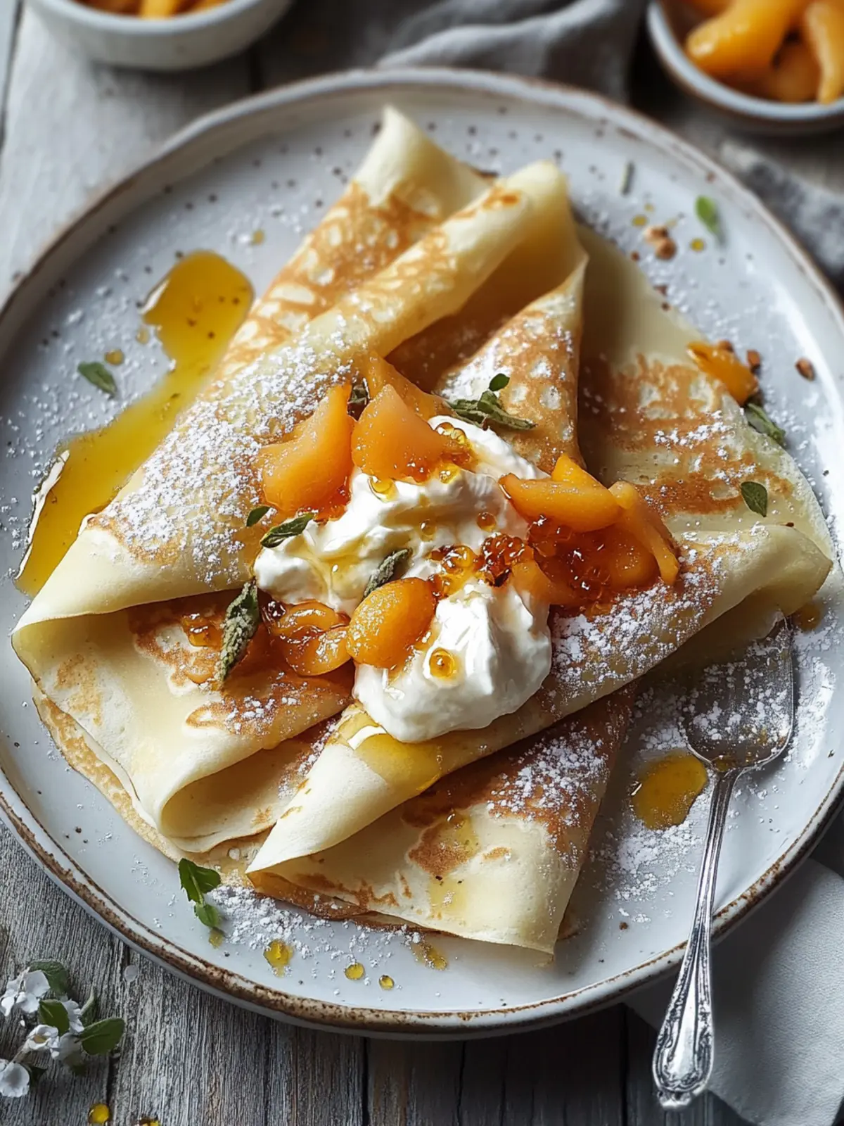 Schlagsahne Mascarpone und Aprikosen Crêpes für dein Brunch-Glück 3 Schlagsahne Mascarpone und Aprikosen Crêpes