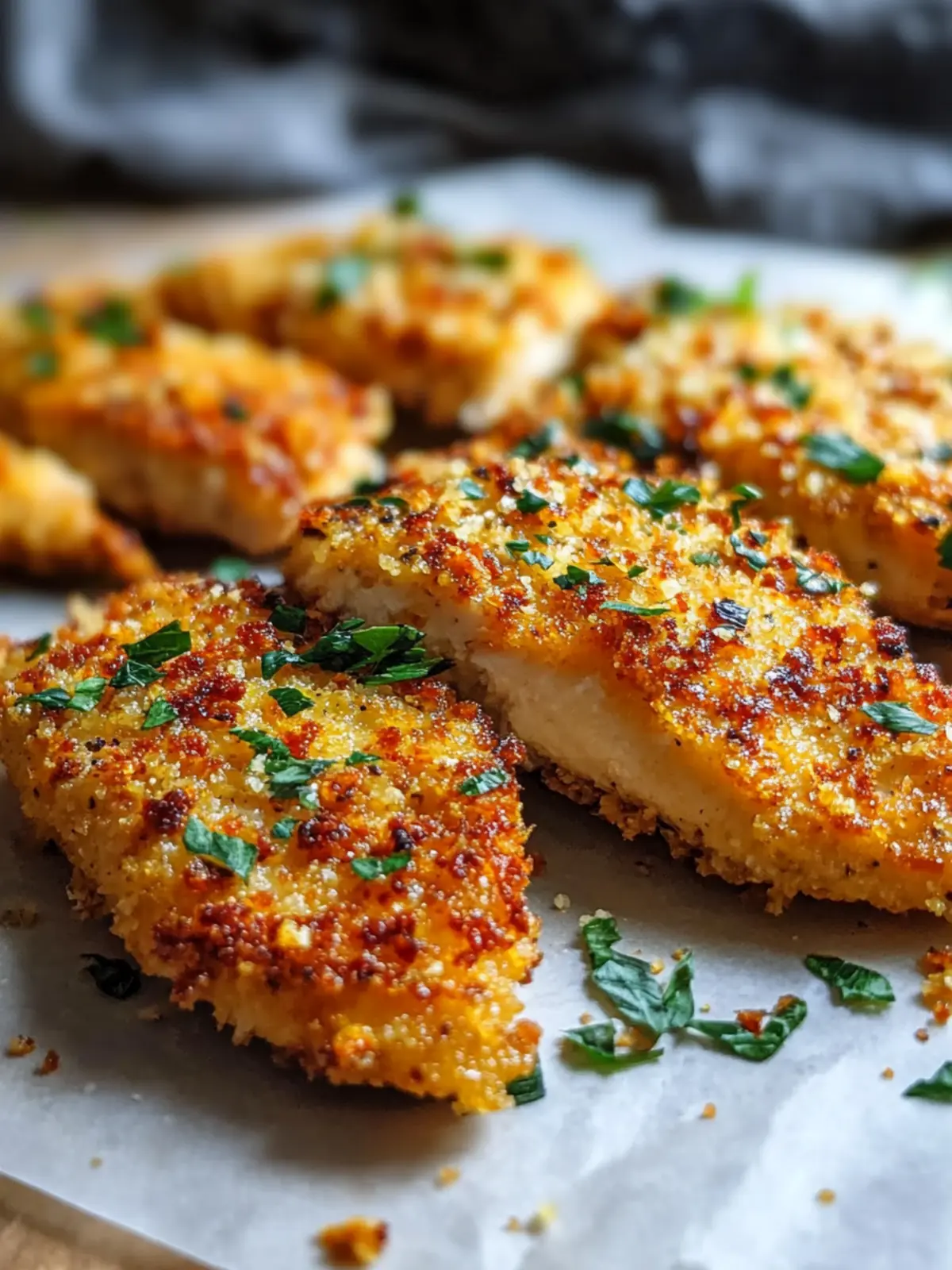 Knuspriges Parmesan-Knoblauch-Hähnchen vom Blech – Genuss für alle! 5 Crispy Parmesan Garlic Chicken from the Sheet – Pure Enjoyment