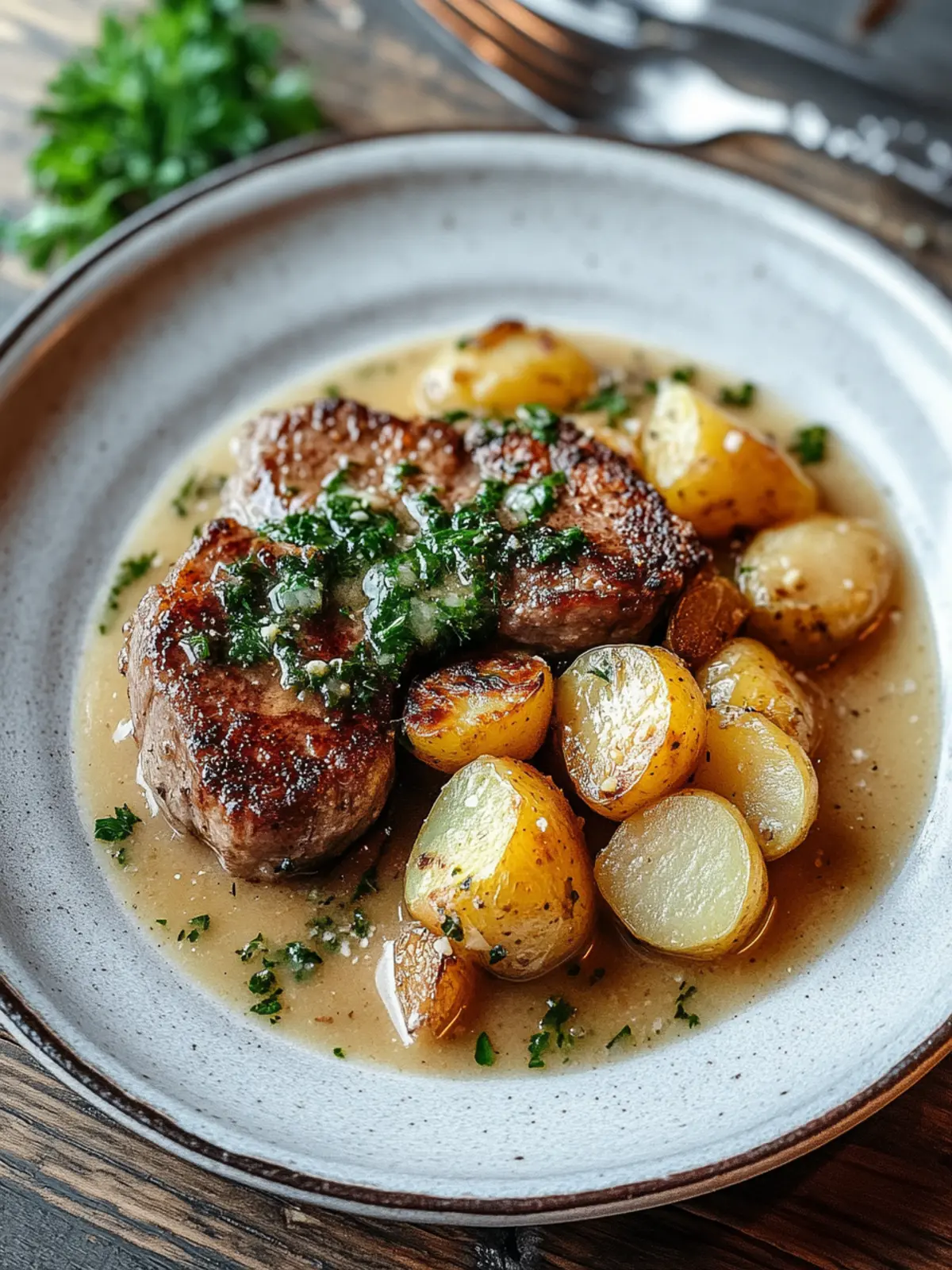 Herzhafter Hackbraten mit cremigen Kartoffeln für Wohlfühlmomente 5 Herzhafter Hackbraten mit cremigen Kartoffeln in Sahnesauce