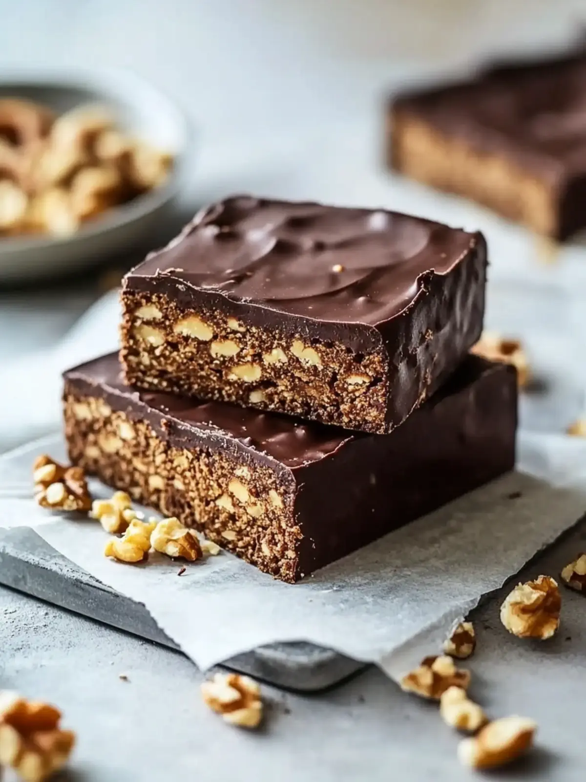 Keine-Backen-Schokoladen-Erdnussbutter-Hafer-Riegel für Glücksmomente 5 Keine-Backen-Schokoladen-Erdnussbutter-Hafer-Riegel