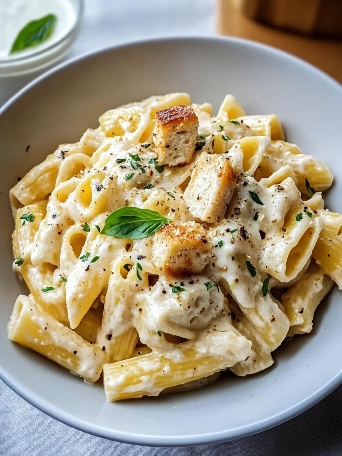 Cremige Ricotta-Hühnchen-Pasta: Ein einfaches Wohlfühlgericht 5 Cremige Ricotta-Hühnchen-Pasta: Ein köstlich einfaches Rezept