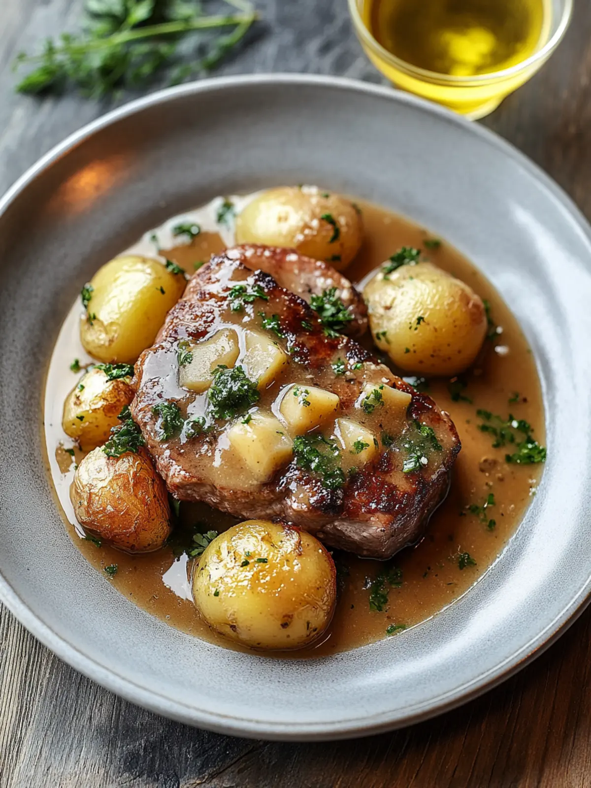 Herzhafter Hackbraten mit cremigen Kartoffeln für Wohlfühlmomente 4 Herzhafter Hackbraten mit cremigen Kartoffeln in Sahnesauce