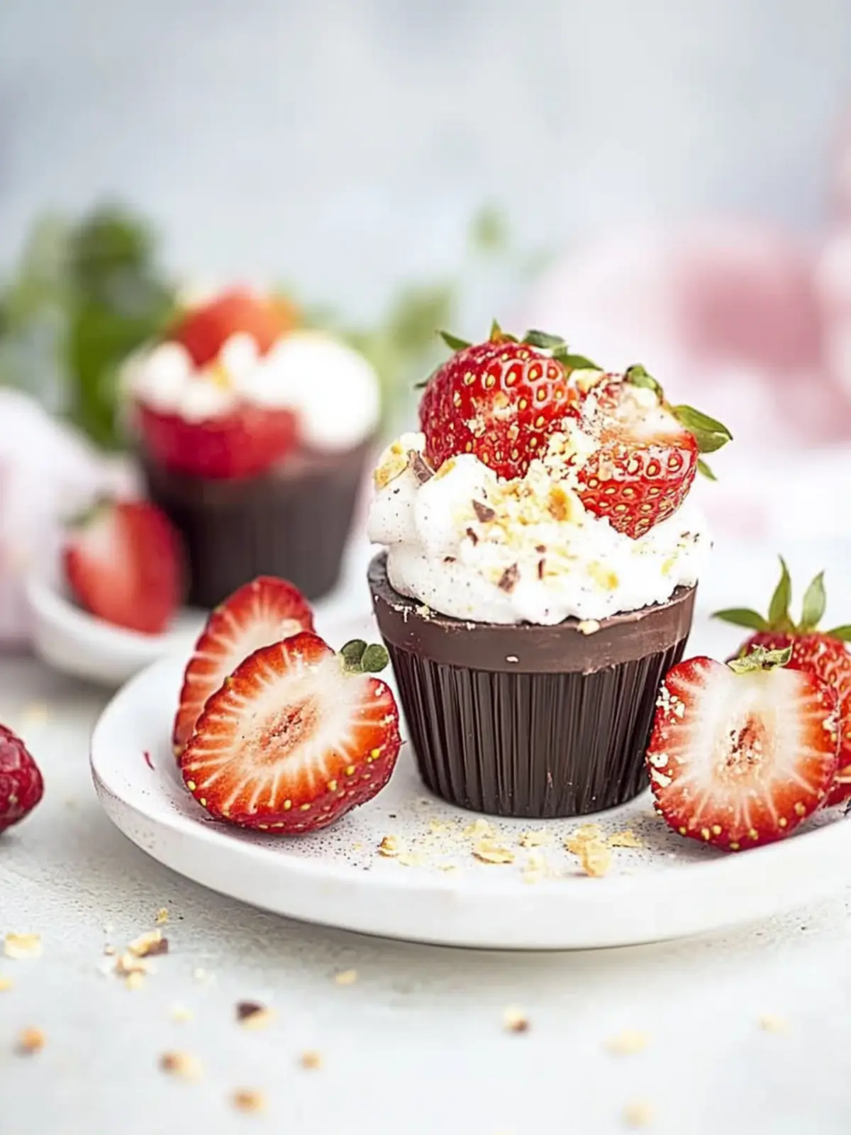 Viral Dubai Schokoladen Erdbeer Rezept: Blitzschnell & Lecker 2 Viral Erdbeer-Schokoladenbecher