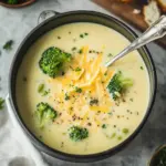 Hohe Protein Brokkoli Cheddar Suppe – Cremiger Genuss für dich 45 Hoher Protein Brokkoli Cheddar Suppe