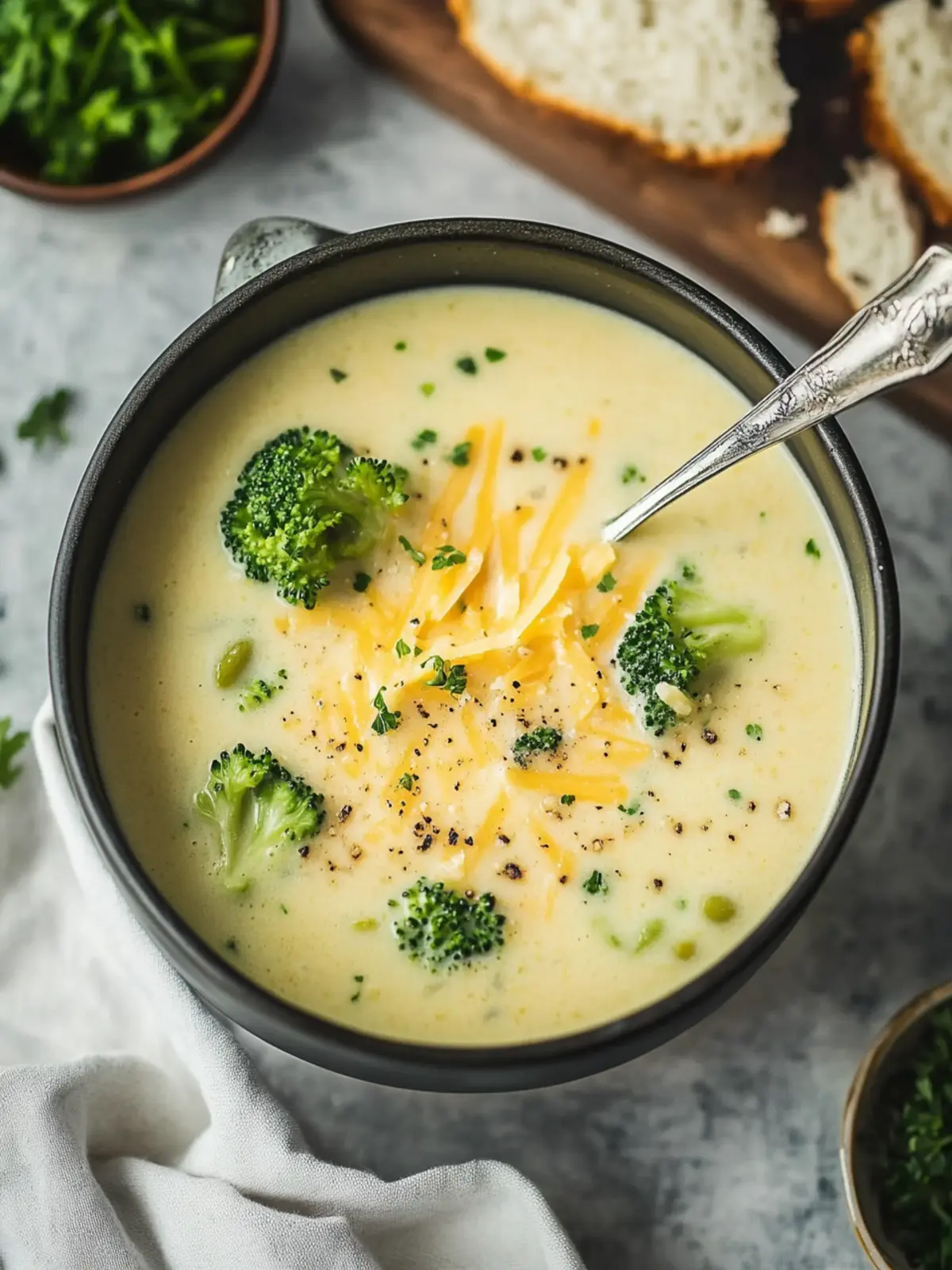 Hohe Protein Brokkoli Cheddar Suppe – Cremiger Genuss für dich 5 Hoher Protein Brokkoli Cheddar Suppe