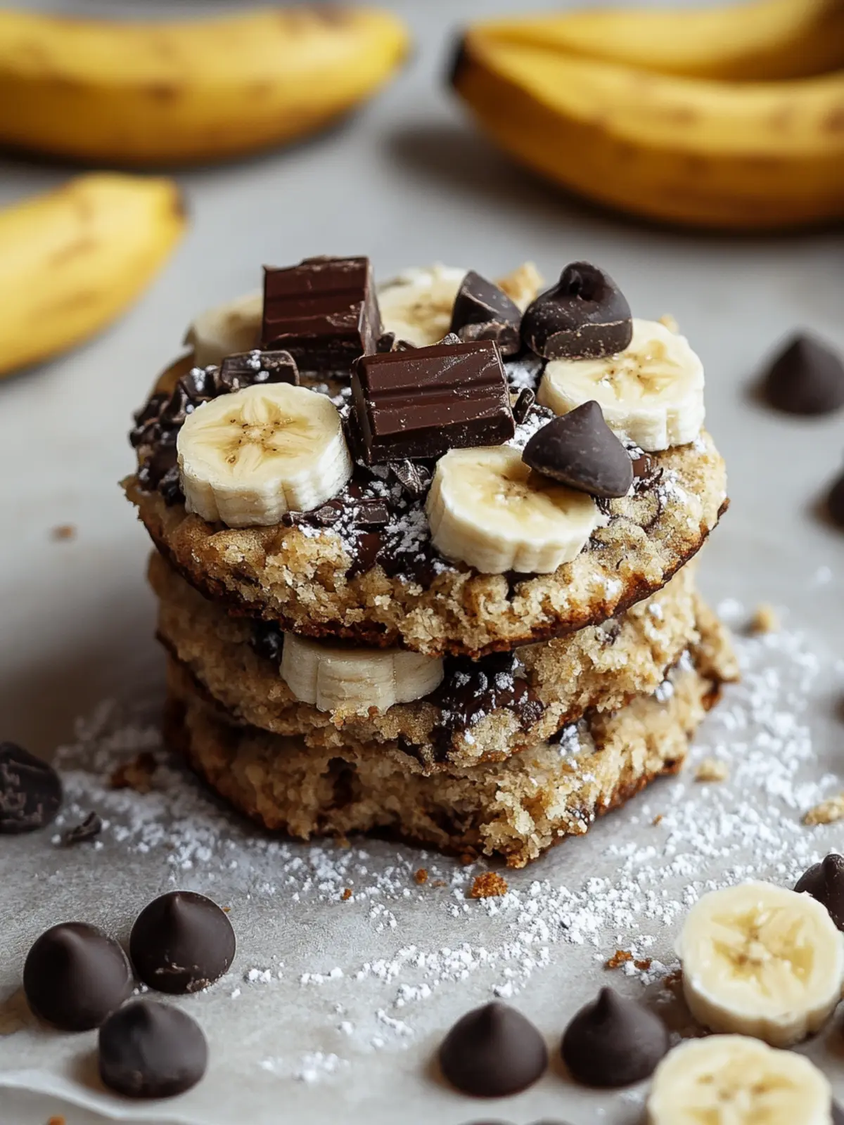 Saftige Bananen-Schokoladenkekse für die ganze Familie 5 Bananen-Schokoladenkekse