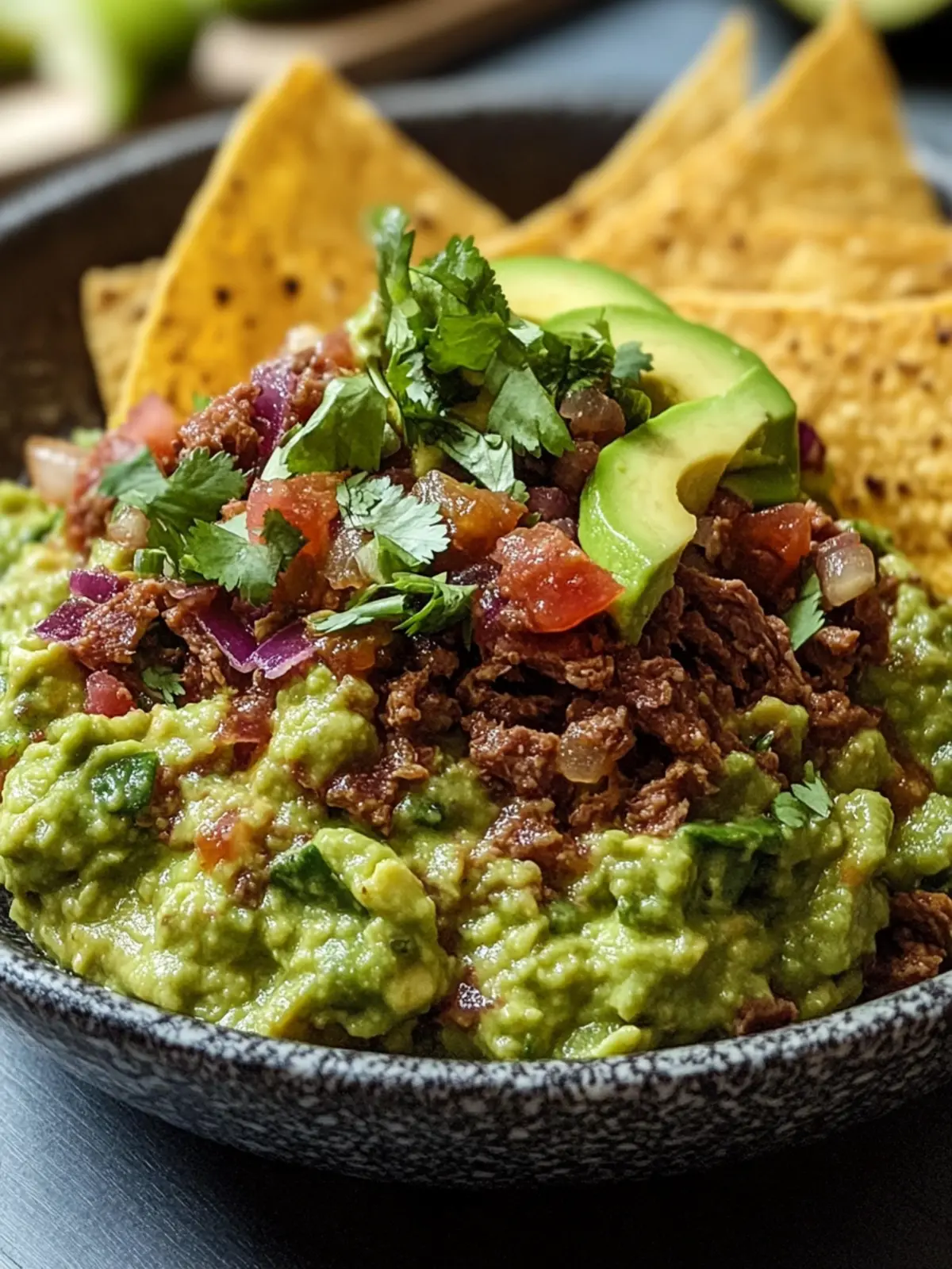 Herzhaftes Guacamole mit würzigem Hackfleisch – Der Partyhit 5 Herzhaftes Guacamole mit würzigem Hackfleisch