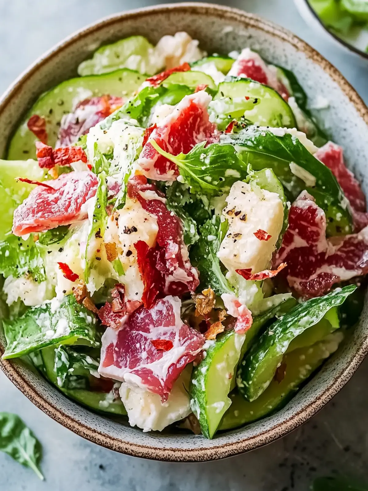 Gurkensalat mit Krabbenfleisch Delikatesse für heiße Sommertage 3 Gurkensalat mit Krabbenfleisch Delikatesse