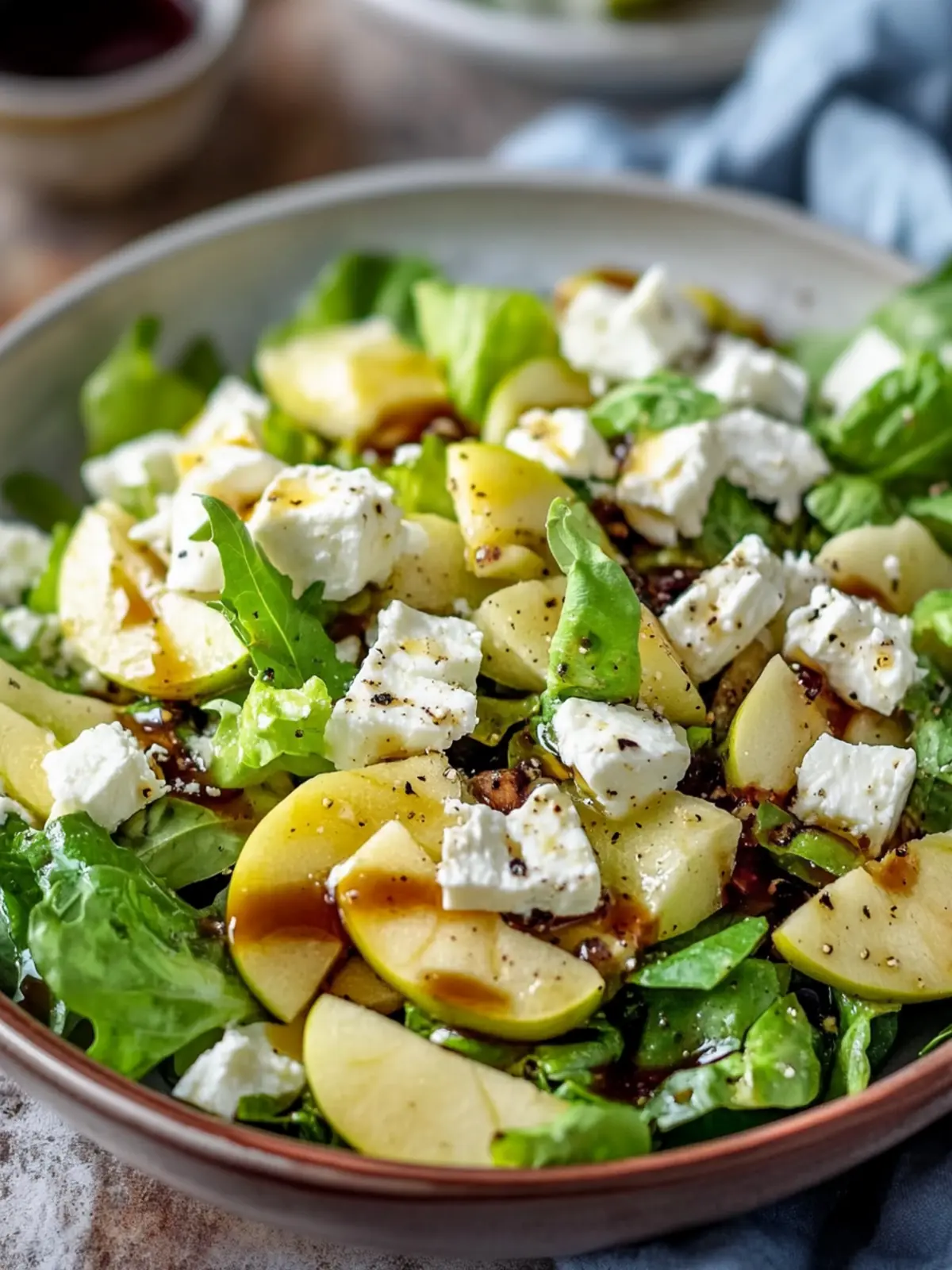 Honigcrisp-Äpfel und Feta-Salat Glück in nur 15 Minuten 3 Honigcrisp-Äpfel und Feta-Salat Glück