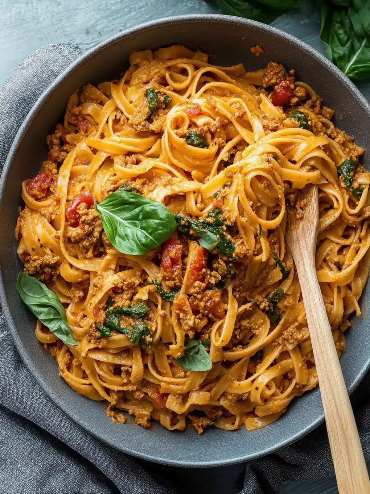 Ein Topf cremige Harissa Rindfleisch Pasta für schnelle Abende 2 Ein Topf cremige Harissa Rindfleisch Pasta