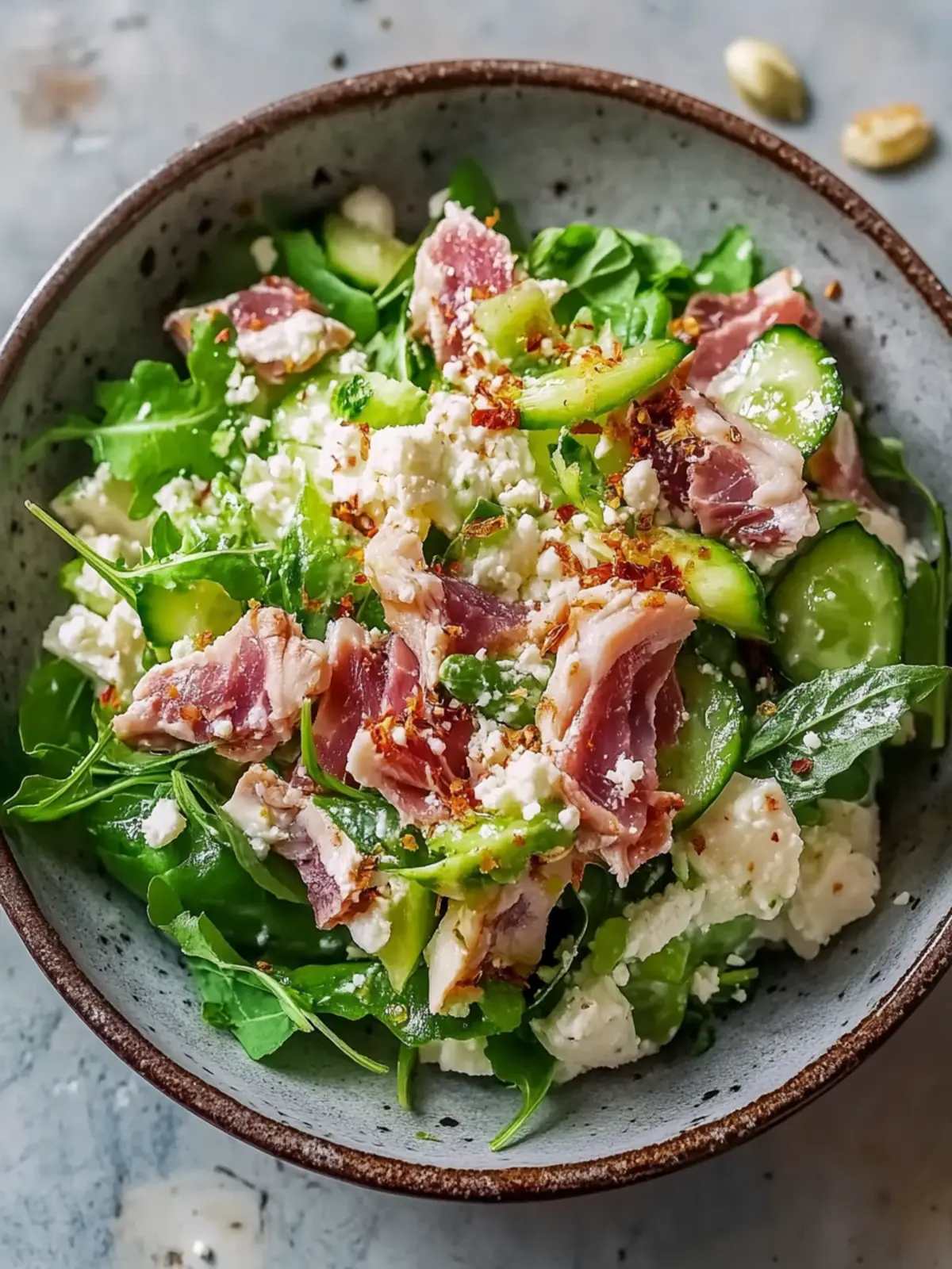 Gurkensalat mit Krabbenfleisch Delikatesse für heiße Sommertage 4 Gurkensalat mit Krabbenfleisch Delikatesse