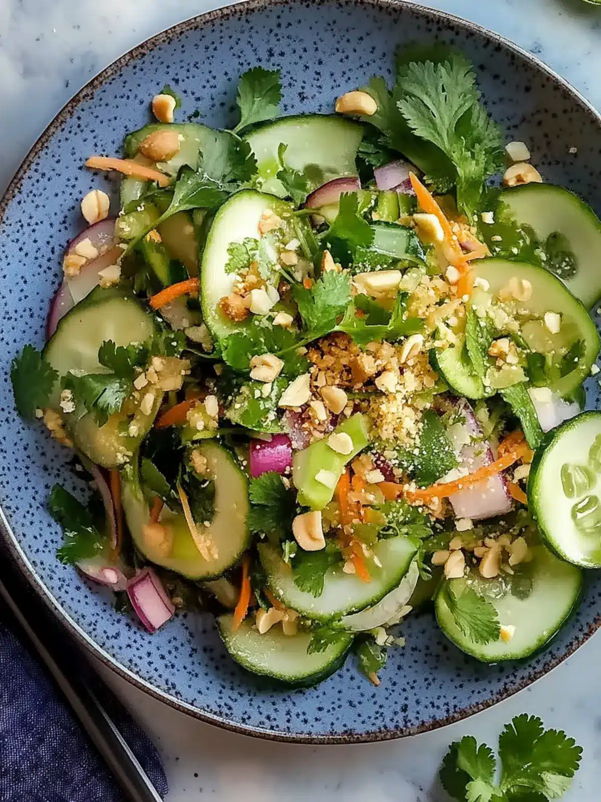 Saftiger thailändischer Gurkensalat für erfrischende Sommertage 4 Saftiger thailändischer Gurkensalat