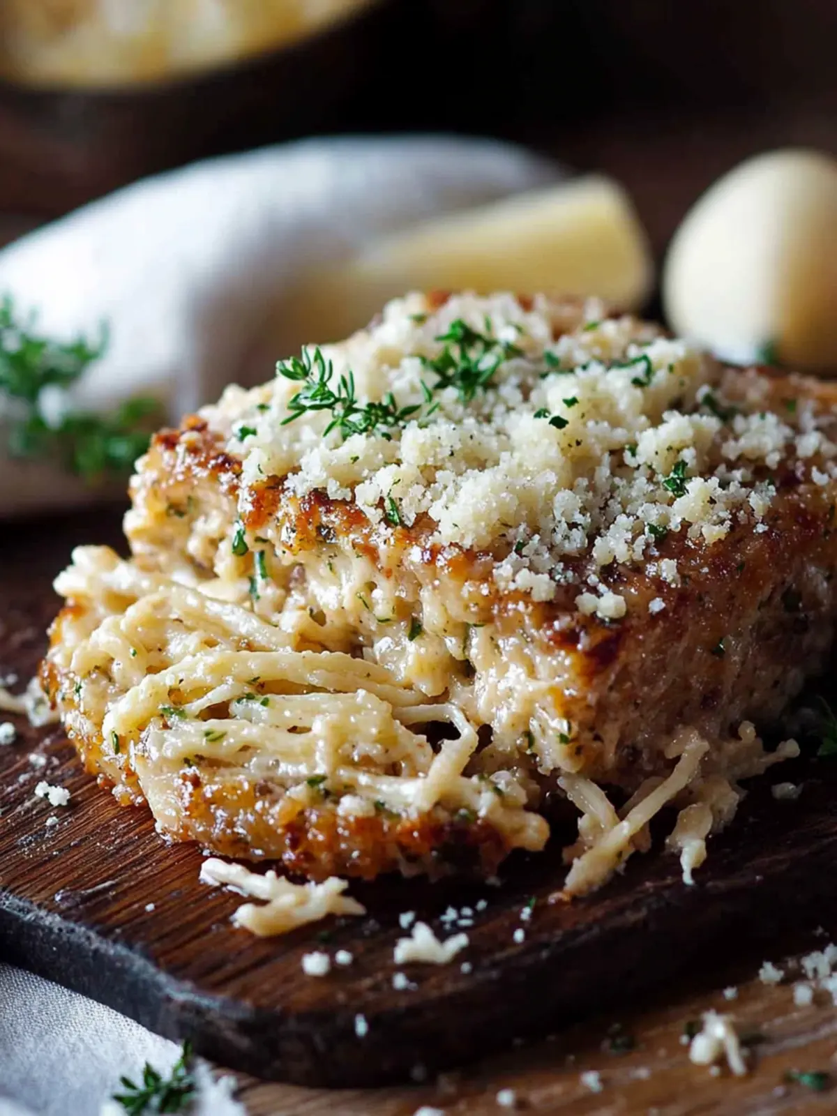 Mundwässerndes Knoblauch Parmesan Hackbraten Rezept – Lecker und Einfach 4 Mundwässerndes Knoblauch Parmesan Hackbraten Rezept – Einfache Komfortessen Abendessen Idee