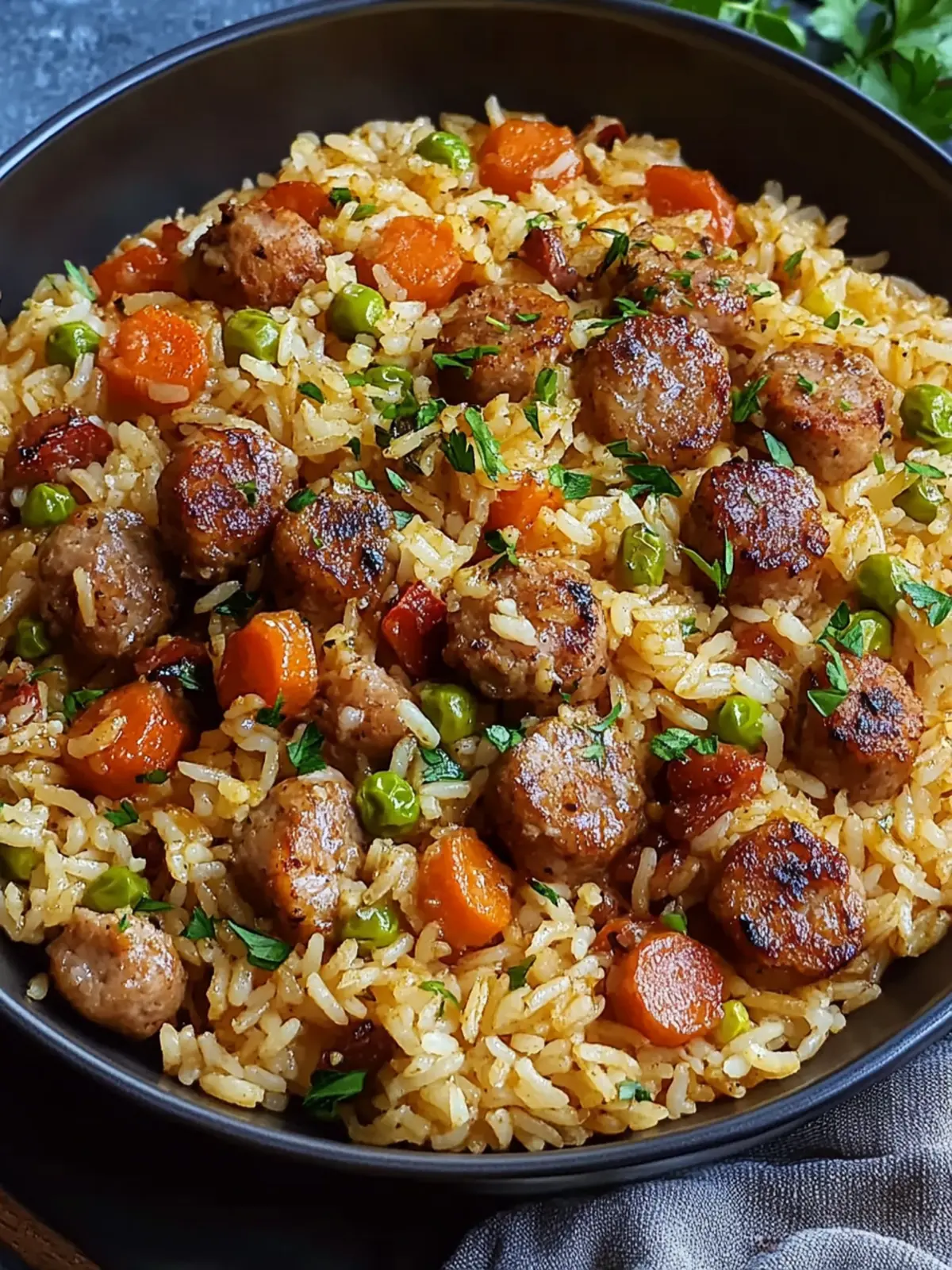 Herzhafter Shrimp-Wurst Dirty Rice für Geschmacksliebhaber 3 Herzhafter Shrimp-Wurst Dirty Rice Rezept für Geschmacksliebhaber