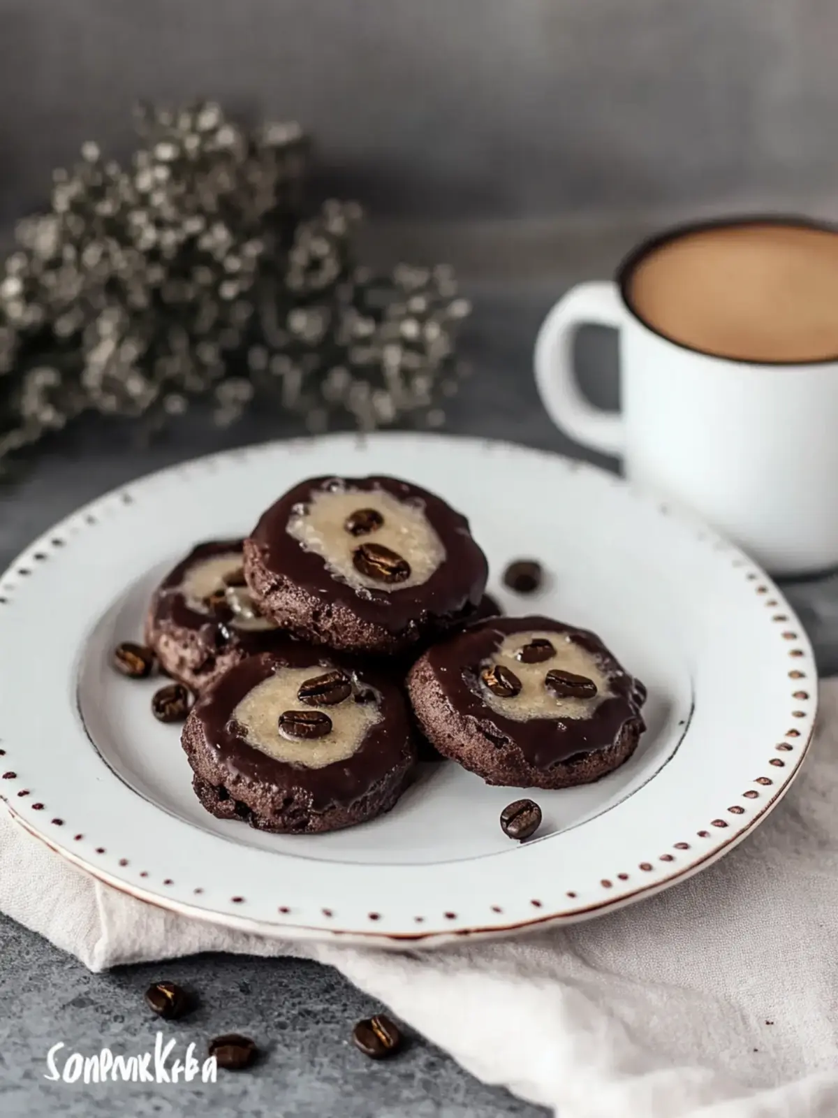 Schokoladen-Toffee-Druckgebäck mit cremigem Kern entdecken 2 SCHOKOLADEN-TOFFEE-DRUCKGEBÄCK