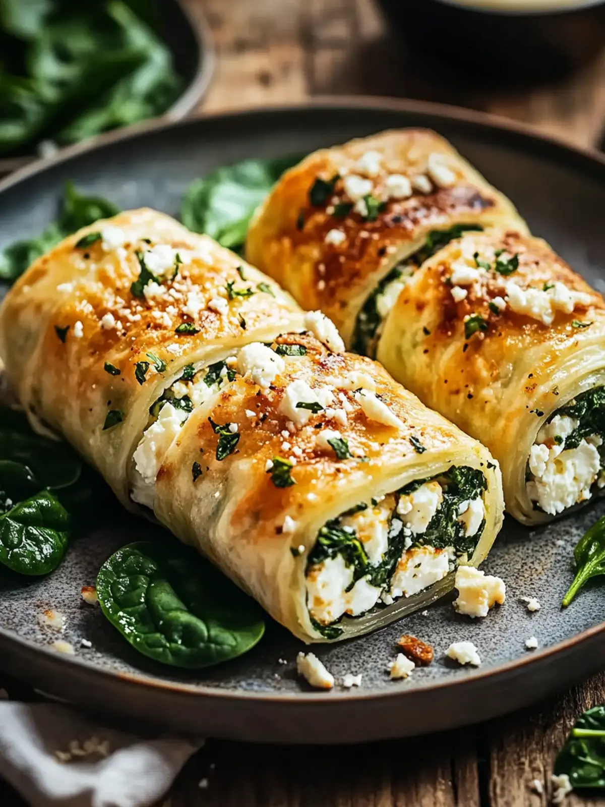 Spinat & Feta Rinderrollen: Gesund und Einfach Zubereitet 3 Spinat & Feta Rinderrollen: Ein unglaubliches ultimatives Rezept