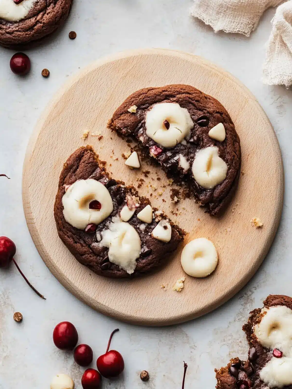 Schwarzwälder Kekse: Chewy Genuss mit Schokolade und Kirschen 4 Schwarzwälder Kekse