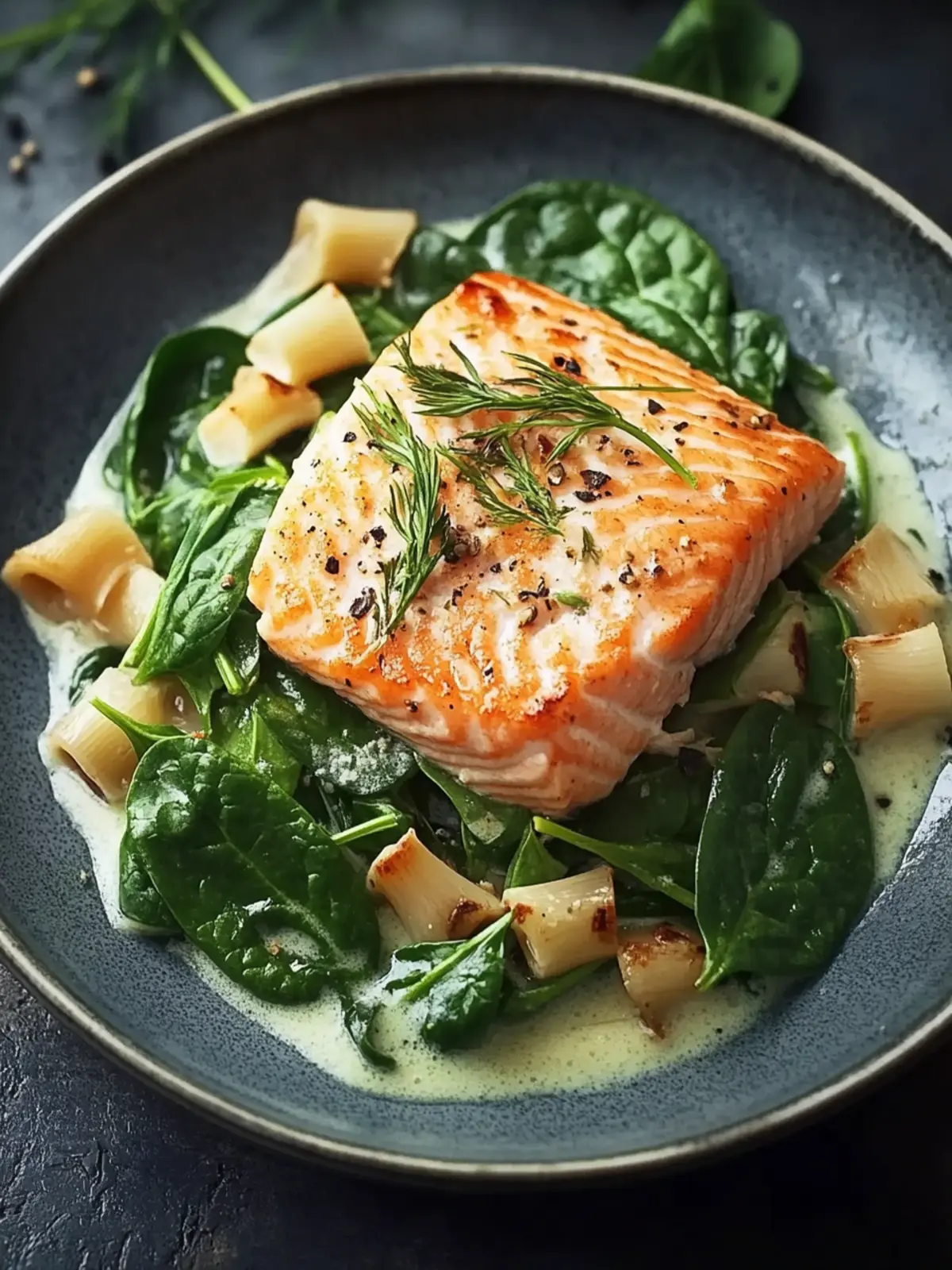 Lachs Sahne Spinat: Schnelles, cremiges Geschmackserlebnis 4 Lachs Sahne Spinat