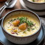 Cheddar-Knoblauch-Kräuter-Kartoffelsuppe in 30 Minuten für Gemütlichkeit 41 Cheddar-Knoblauch-Kräuter-Kartoffelsuppe in 30 Minuten für das ultimative gemütliche Abendessen