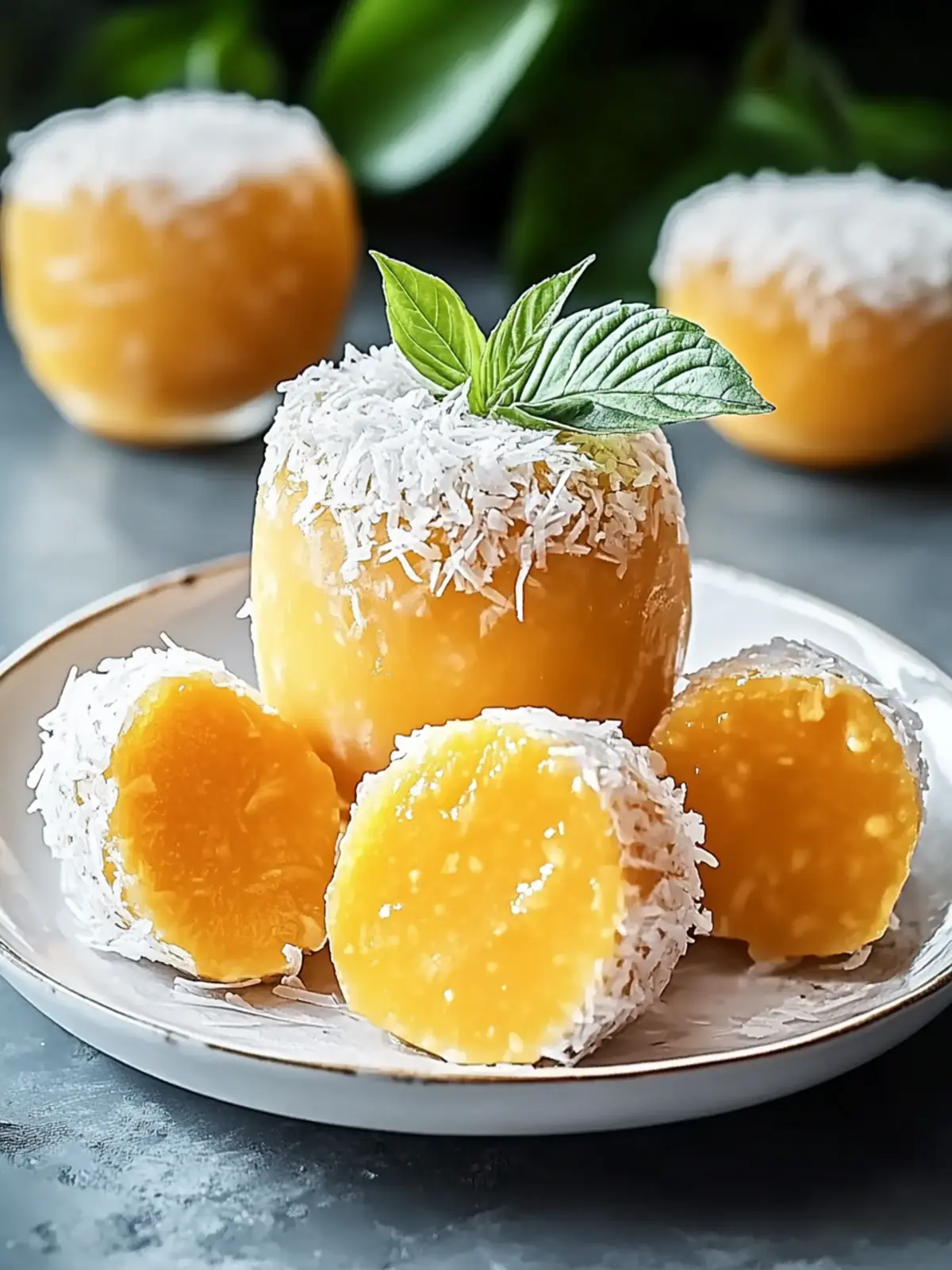 Kokosnuss-Mango-Glücksbällchen: Süßes Paradies für jeden Tag 2 Kokosnuss-Mango-Glücksbällchen: Ein süßer Ausflug ins Paradies