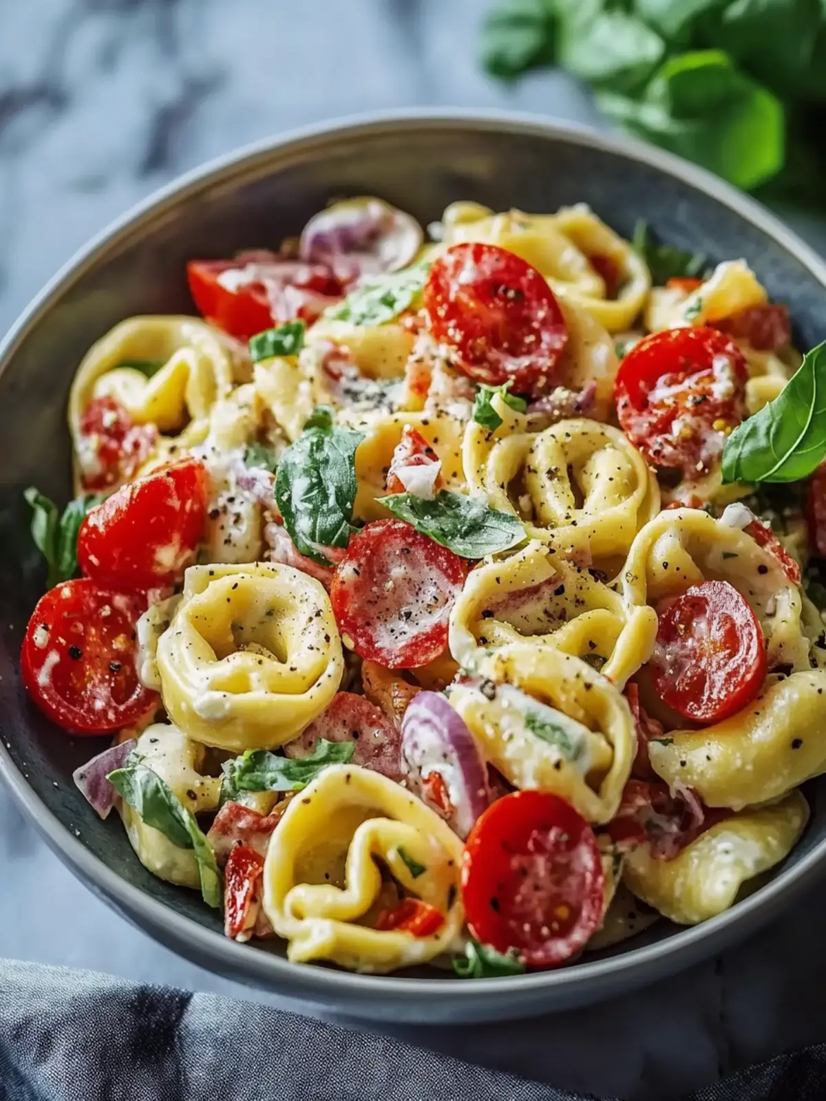Frischer Mühlen Tortellini Salat: Der Sommerhit für jeden Anlass 5 Frischer Mühlen Tortellini Salat