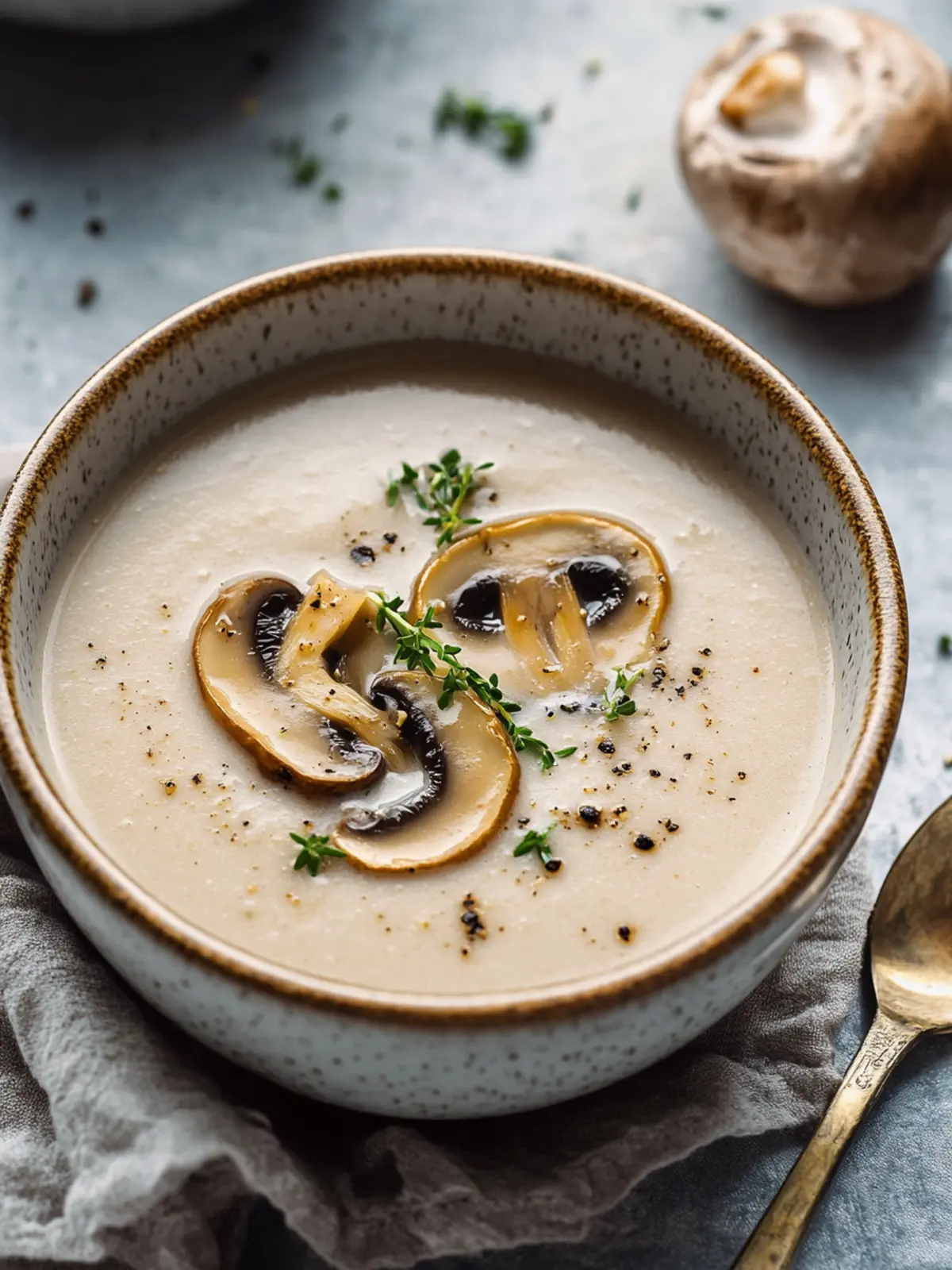Wunderbare Champignoncremesuppe für gemütliche Abende 2 Champignoncremesuppe