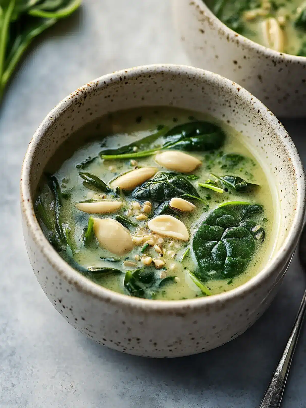 Sahnige Spinat-Artischocken-Weißbohnen-Suppe für Gemütlichkeit 2 Spinat-Artischocken-Weißbohnen-Suppe