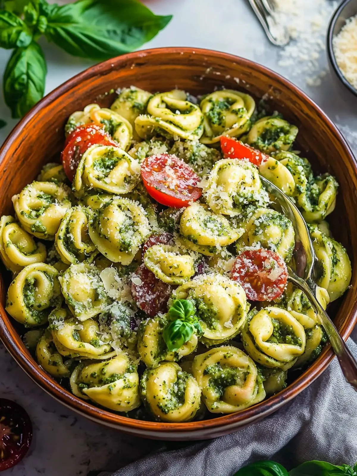 Tortellini Pesto Nudelsalat: Ein schnelles, köstliches Sommerrezept 4 Tortellini Pesto Nudelsalat: Ein unglaubliches ultimatives Rezept